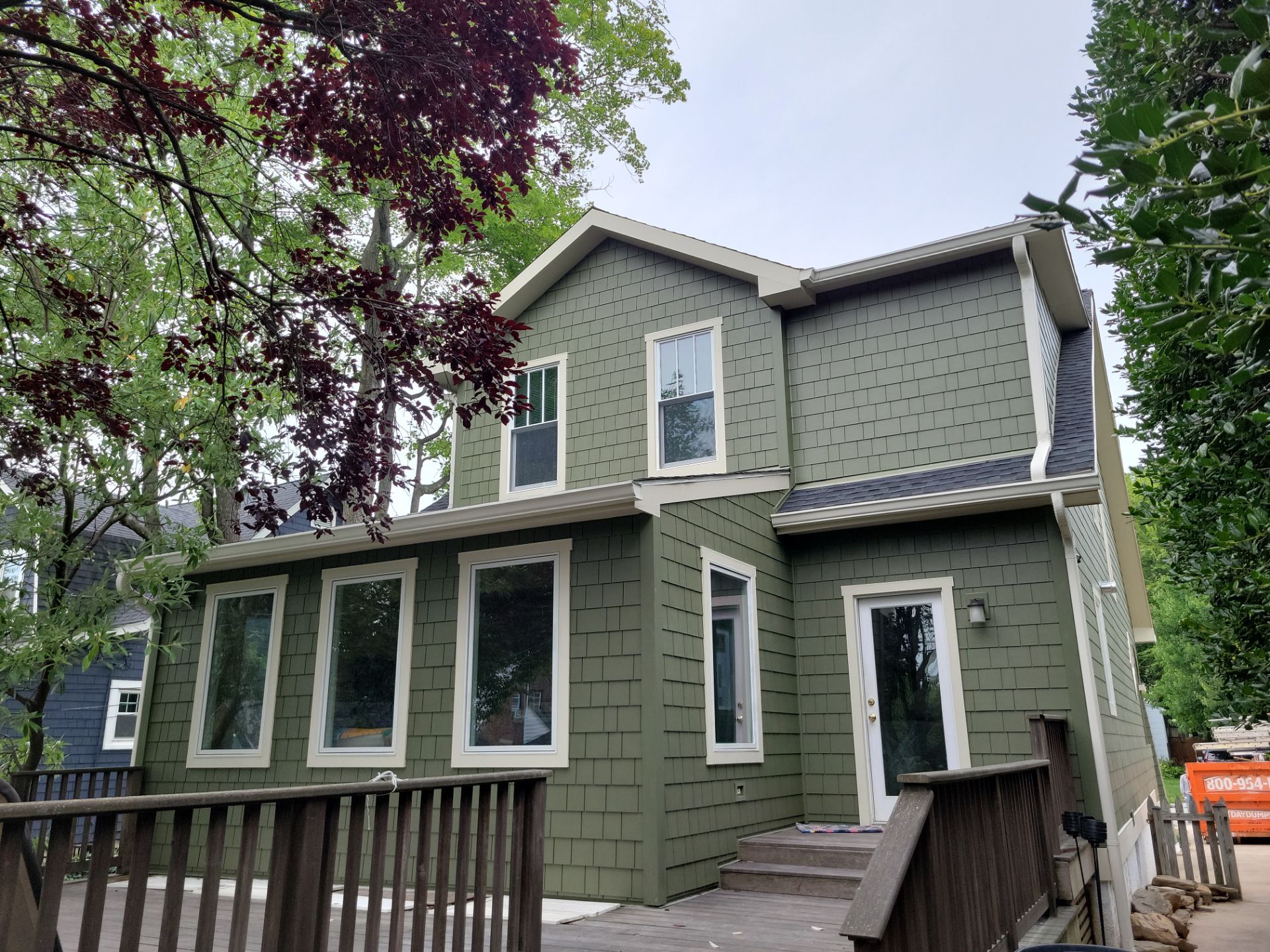 Dramatic exterior facelift in Baltimore by American Home Contractors