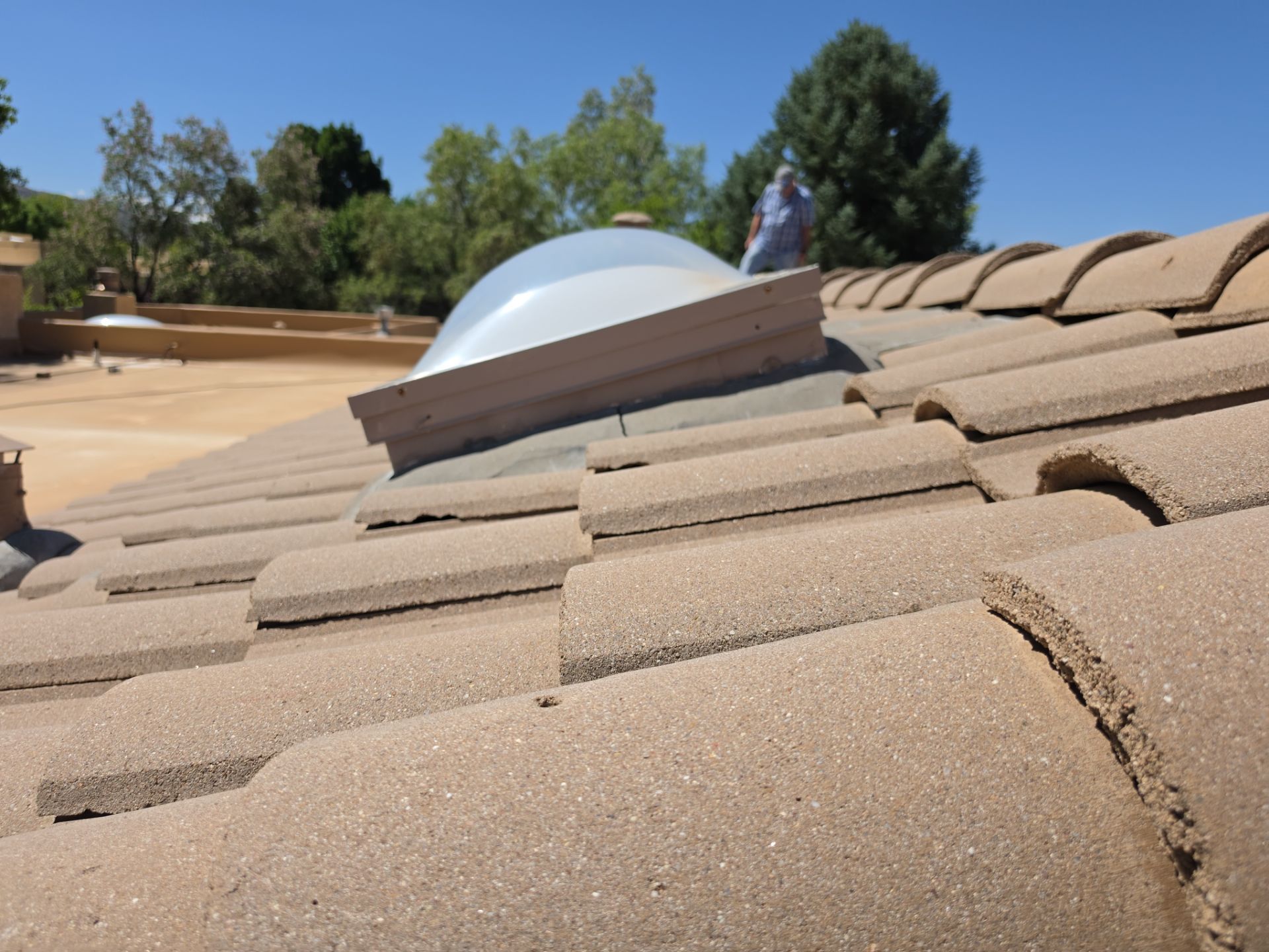 Tile and TPO Roof Maintenance and Gutter Cleaning in Sandia Heights by Doyle Roof Masters Inc