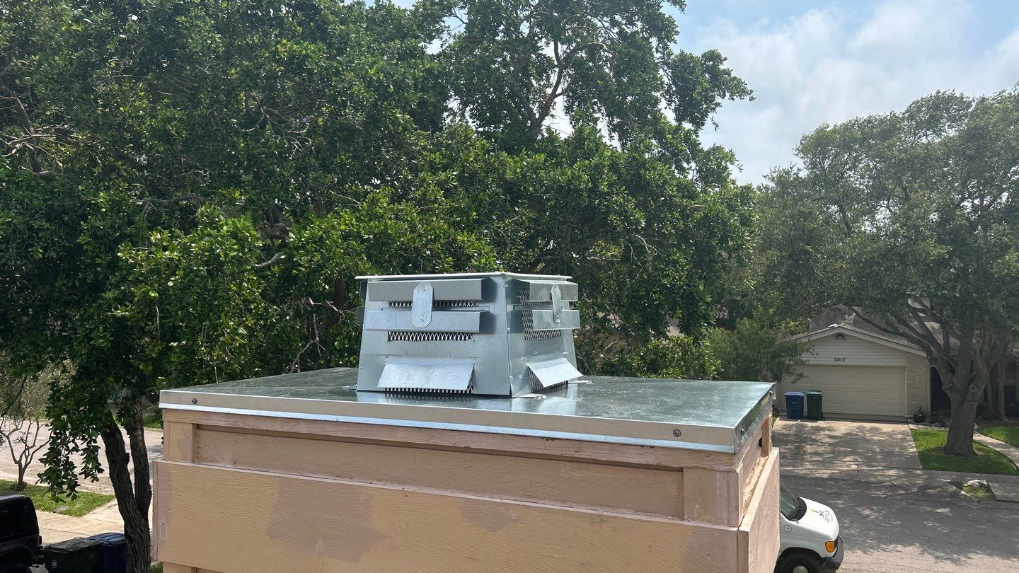 Chimney Cap & Chase Replacement using Galvanized Chimney Cap & Chase by Lighthouse Roofing