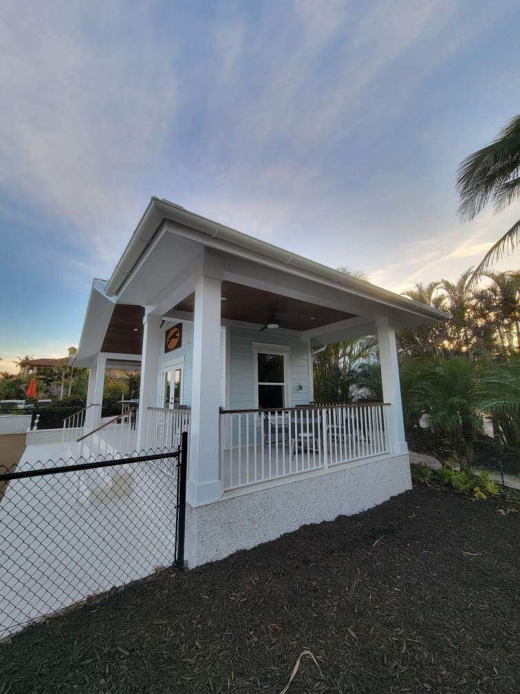 All New 1/2 Round Gutters in Nokomis FL by Gutter Professors