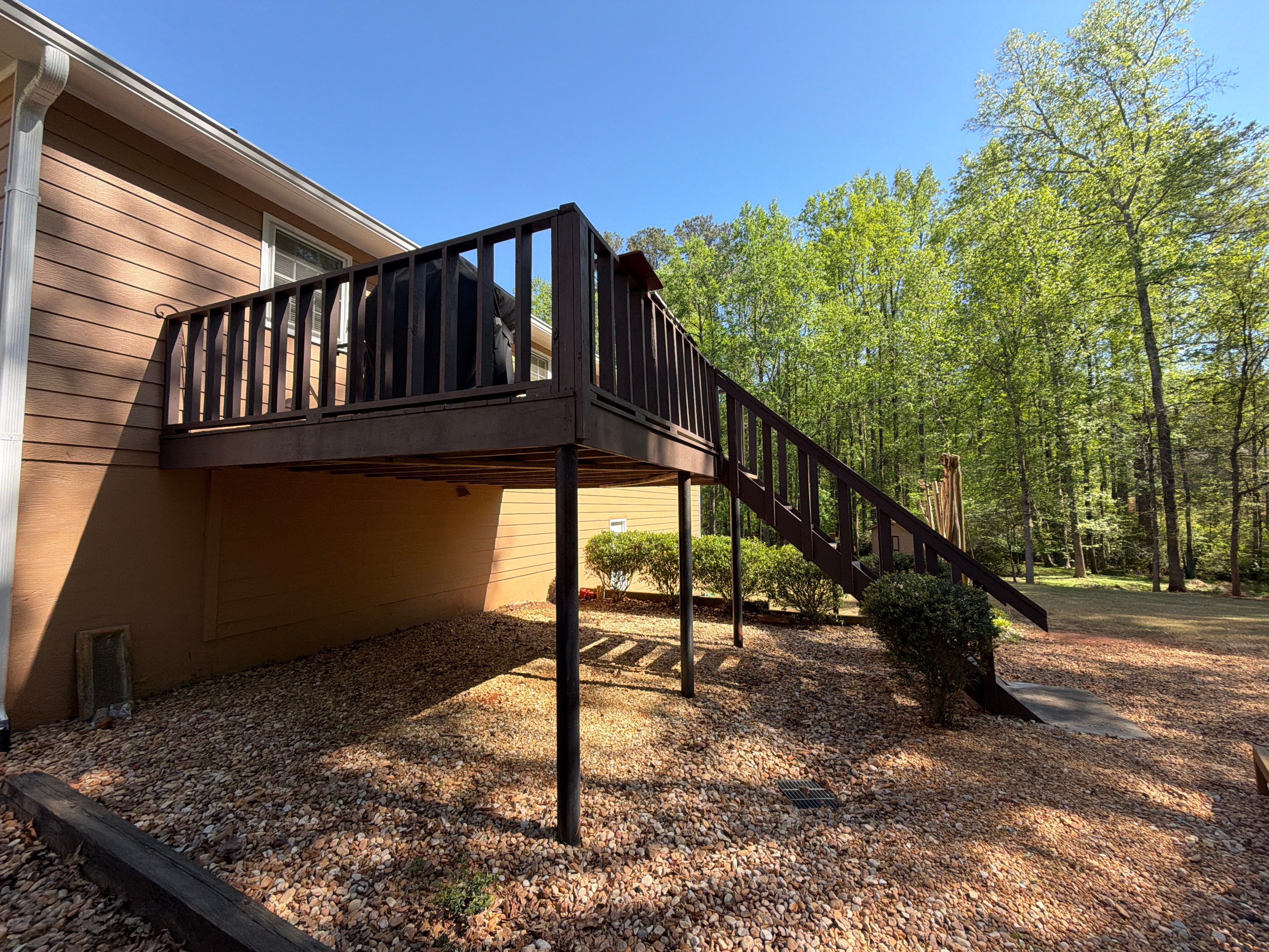 Lawrenceville, GA Deck Rebuild using Deckorators Venture Series and Pressure Treated Pine by Nelson Exteriors 