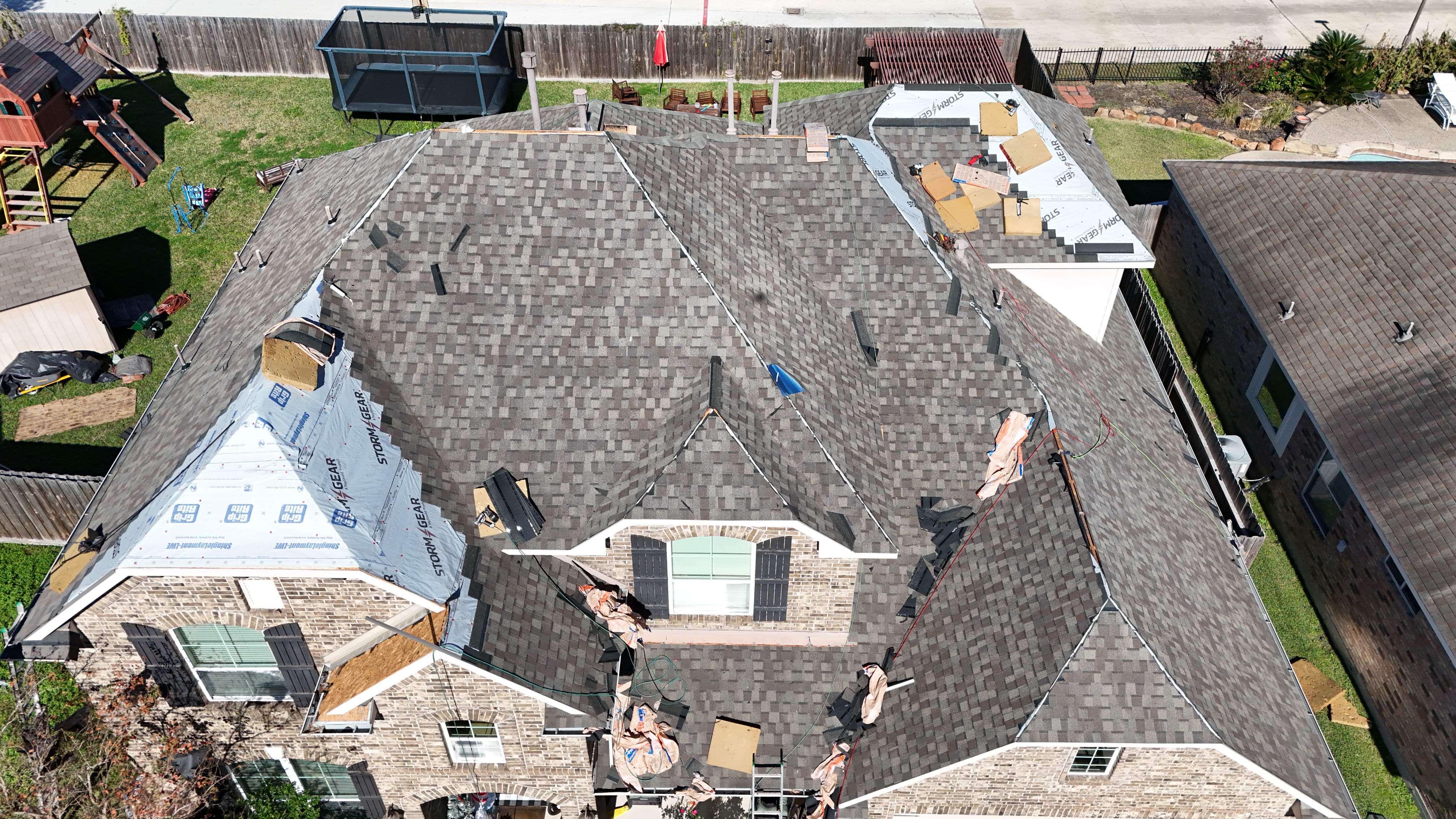 Full Restoration: Re-Deck, Impact-Resistant Roof, Fence & Interior — Spring, TX by PL Roofing & SB Roofing, LLC.