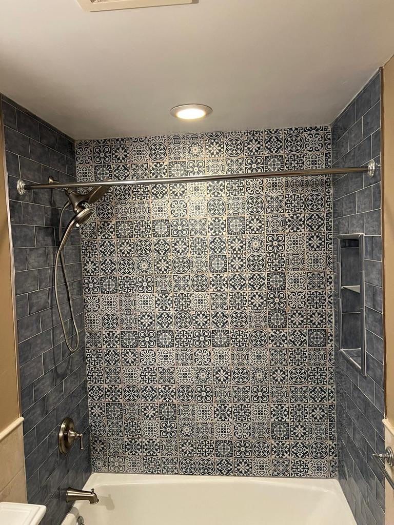 Bathroom Remodel using Tile by Home Concepts Construction