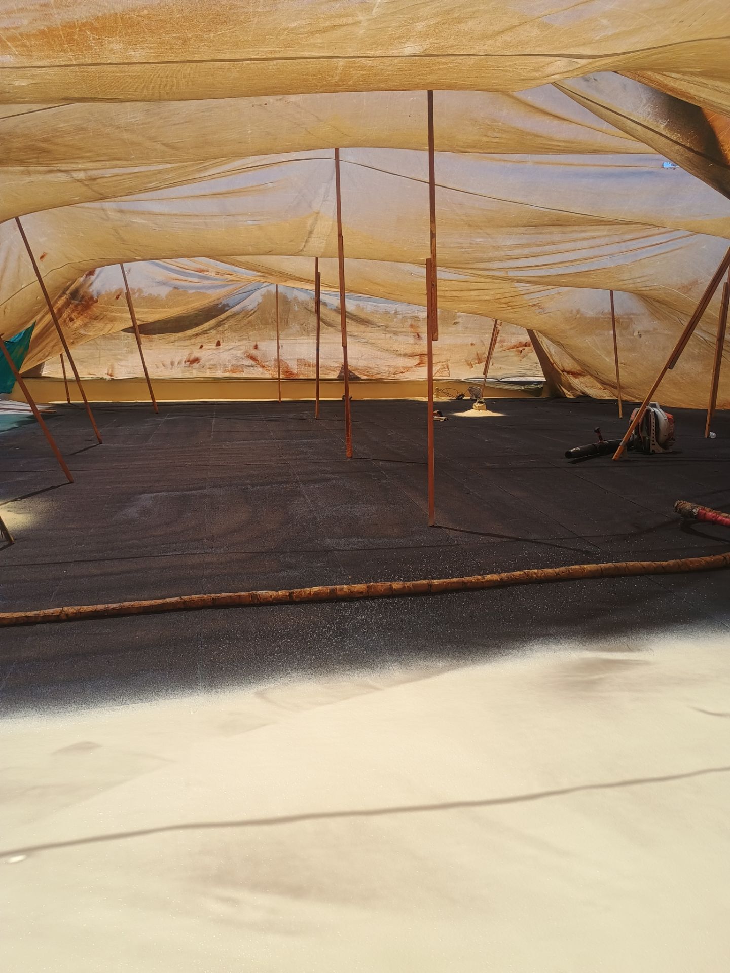 Pro Farms Spray foam roofing project by Straight Edge Roofing Inc