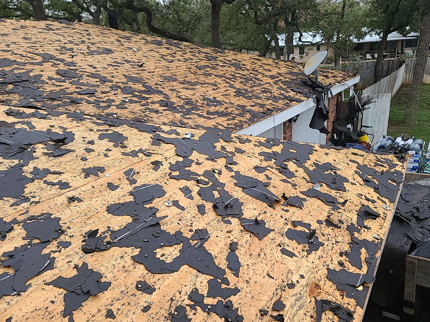 Complete Roofing Replacement With Malarkey Vista Shingles in Fredericksburg by Caliber Restoration LLC