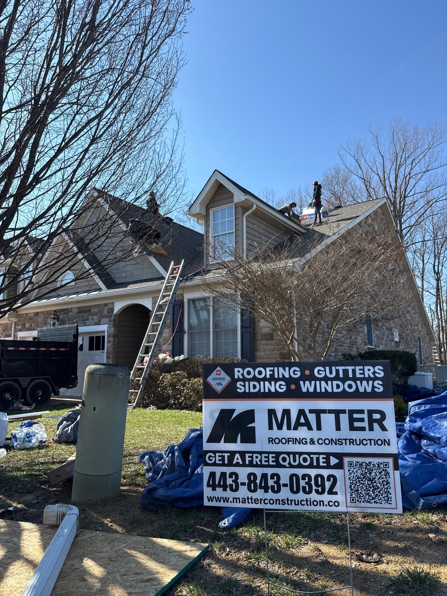 Residential Roofing Installation using GAF Timberline UHDZ by Matter Construction, LLC