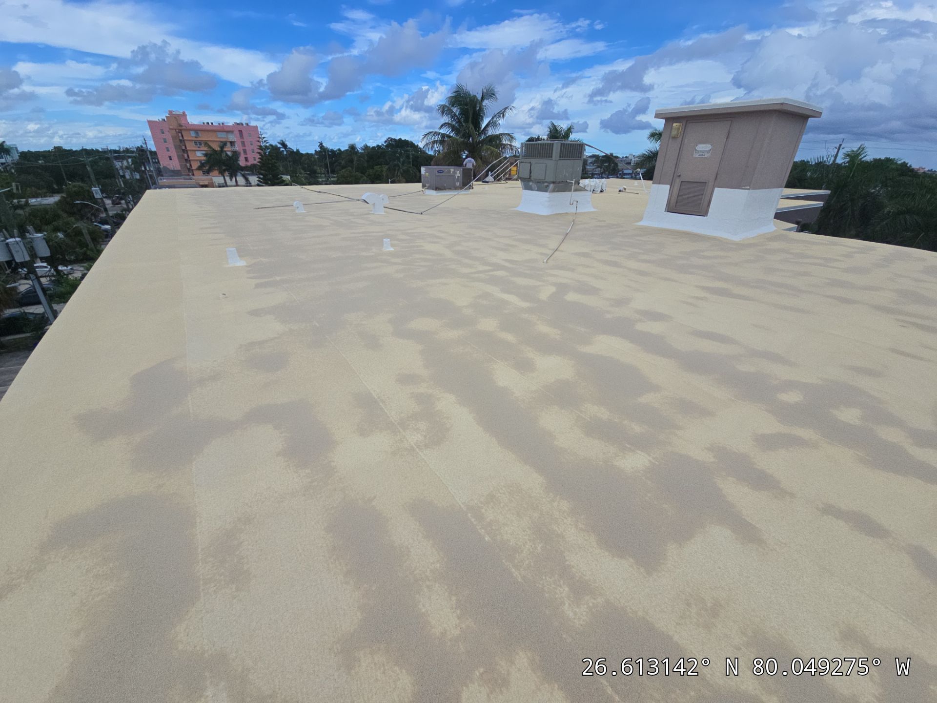 Commercial Roof Restoration for Lake Worth Beach Flat Roof Project by Roof King LLC