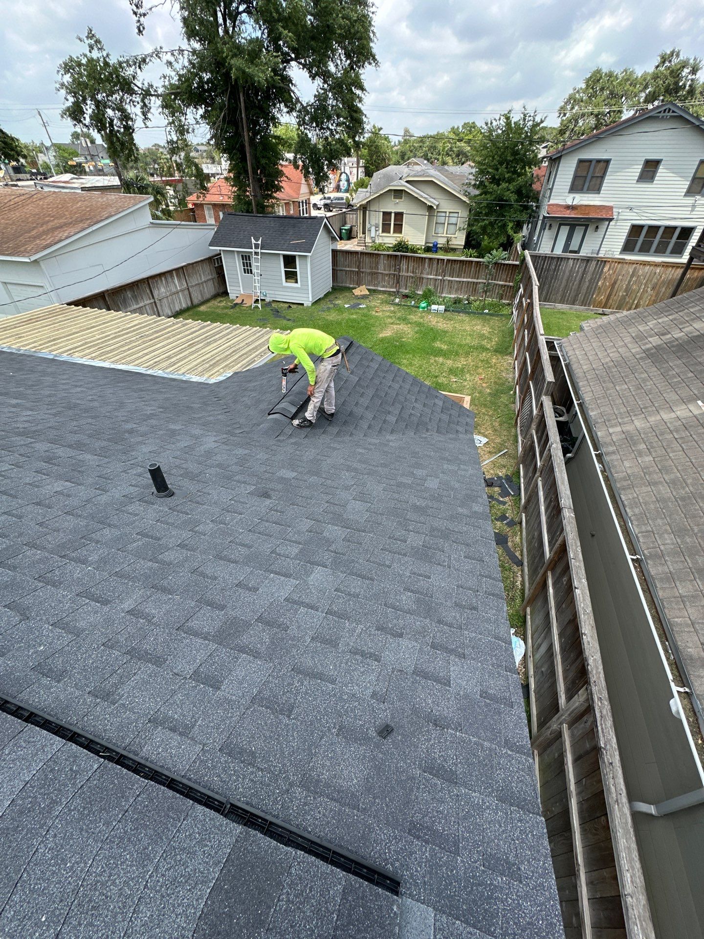Project in Houston by Motion Roofing