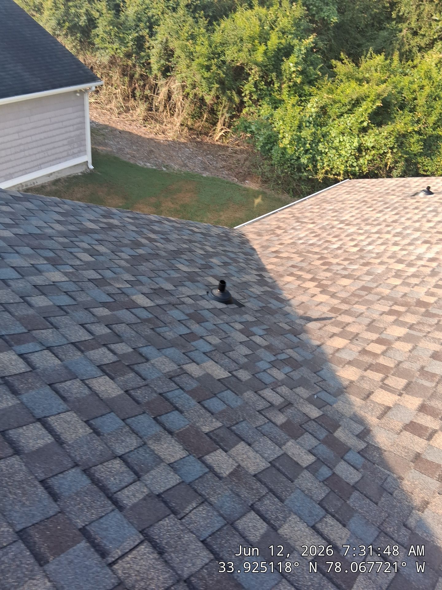 Roof Replacement using CertainTeed Landmark Pro Max Def Weathered Wood in Southport, NC by RGR Roofing Company by RGR Construction and Roofing, LLC