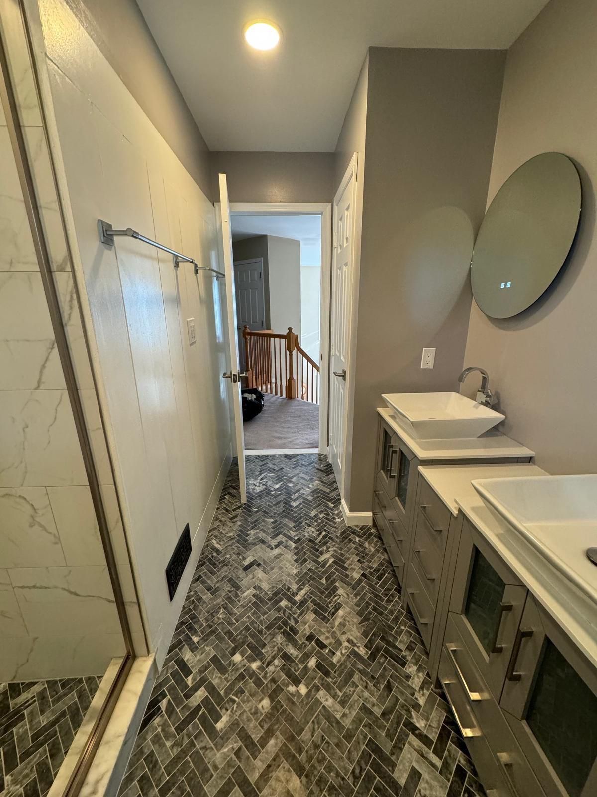 Bathroom Remodel using Tile by Home Concepts Construction