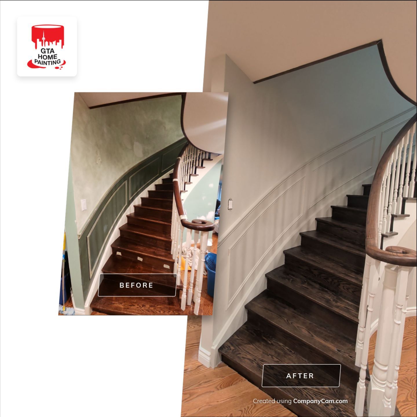 Full Interior Home Painting and Kitchen Cabinet Refinishing in Vaughan by GTA HOME PAINTING