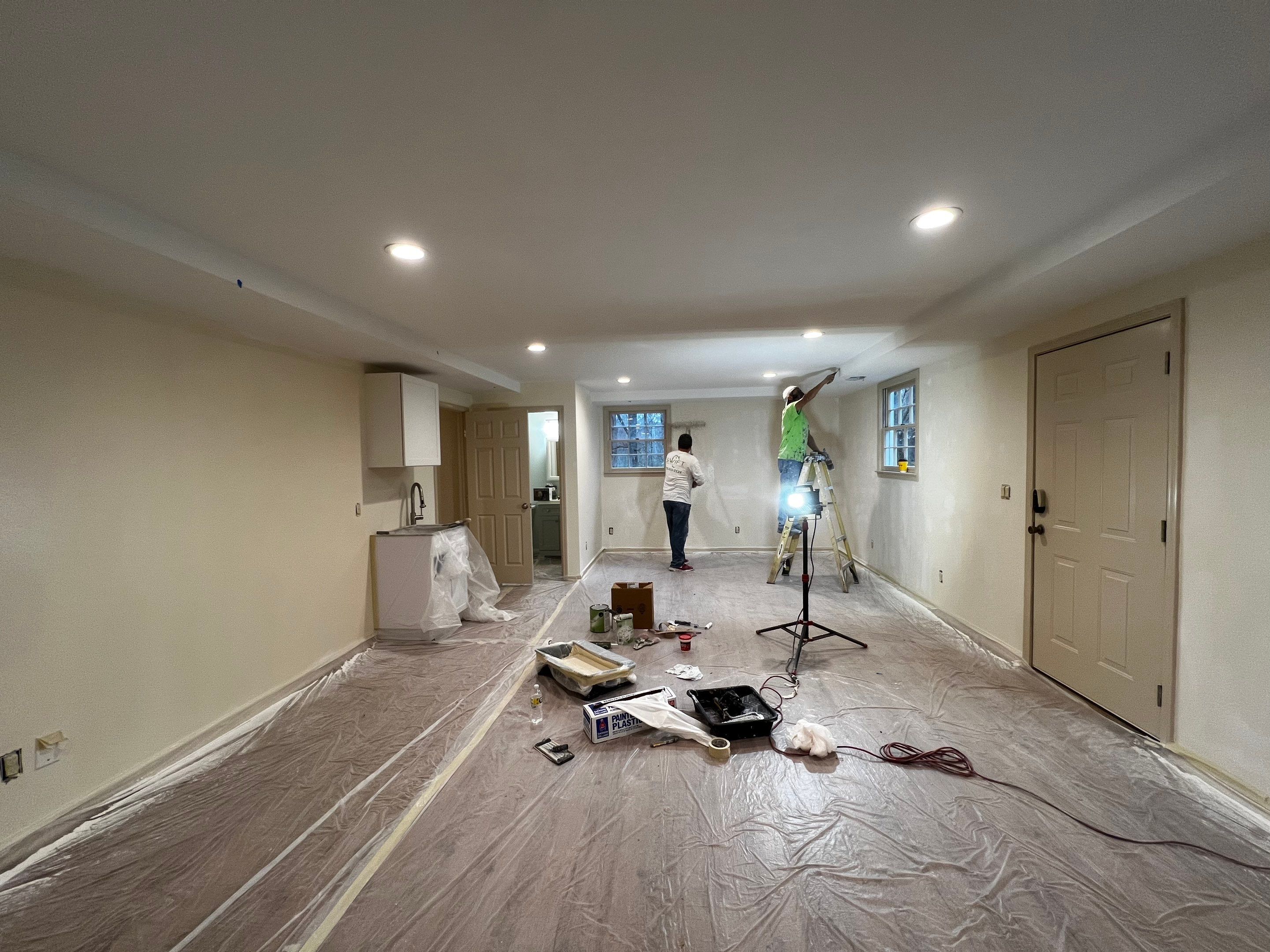 Full Basement Remodeling with Kitchenette and Bathroom in Norcross by Swift Home Renovations