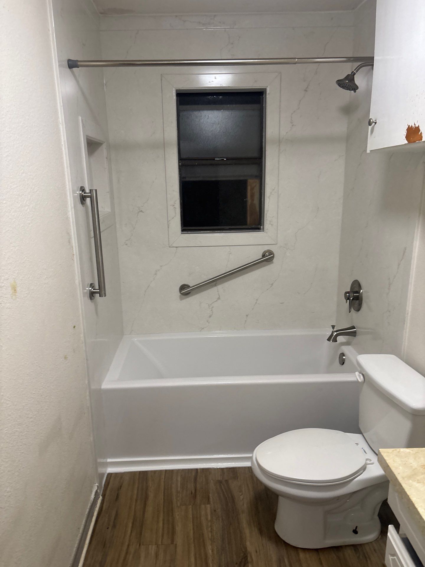 Tub- shower combo remodel in Kyle by Lane Lauritsen - The Hill Country, Texas