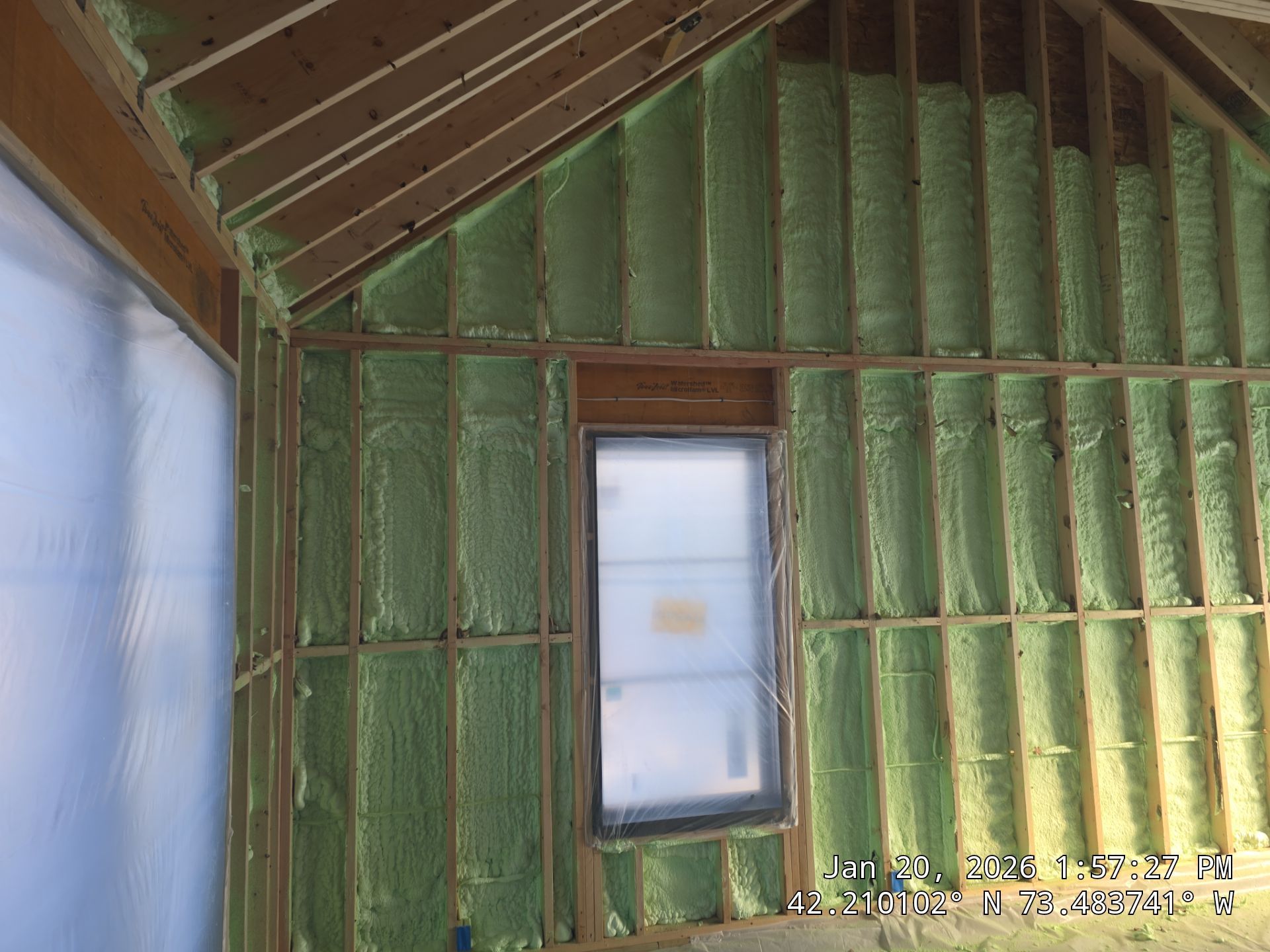 Detached Garage using Closed Cell Spray Foam by NYS Foam & Energy