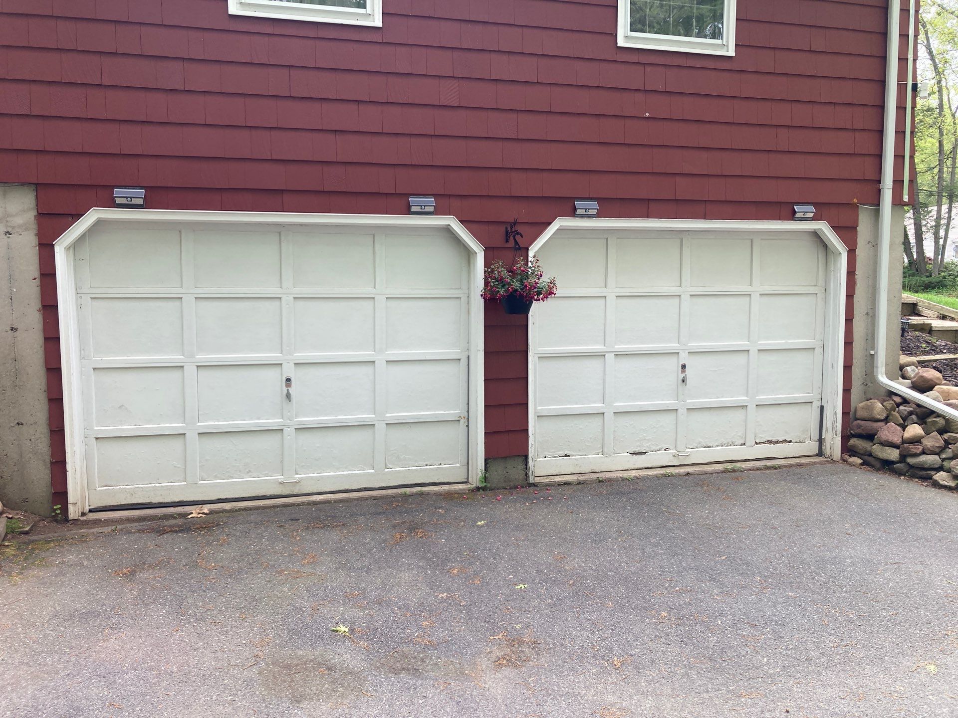 Stylish Amarr Designer Choice Garage Door Installation by DiGiorgi Roofing and Siding Inc