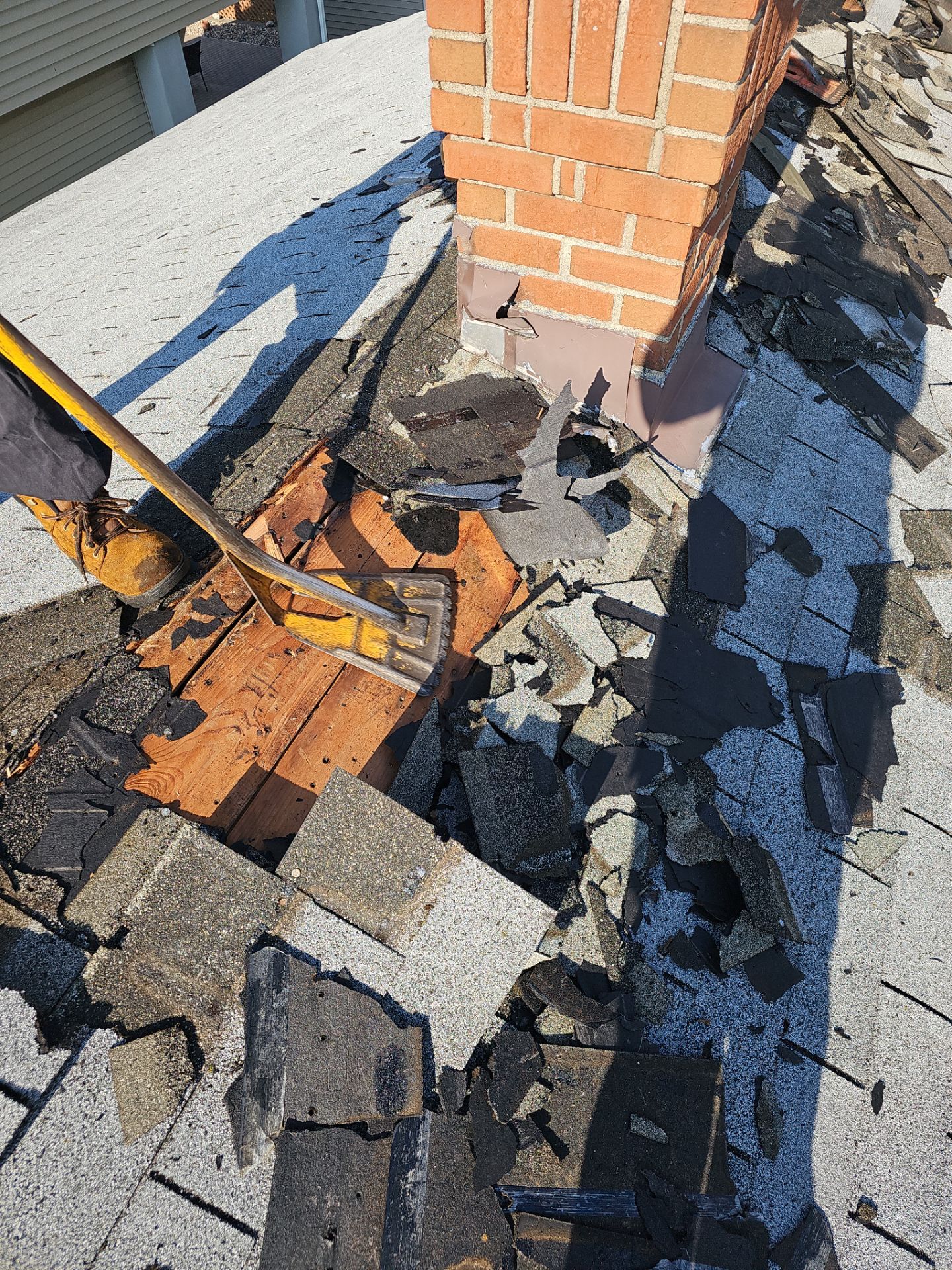 Residential Roofing Installation using Owens Corning Duration Colonial Slate by A Plus Exterior