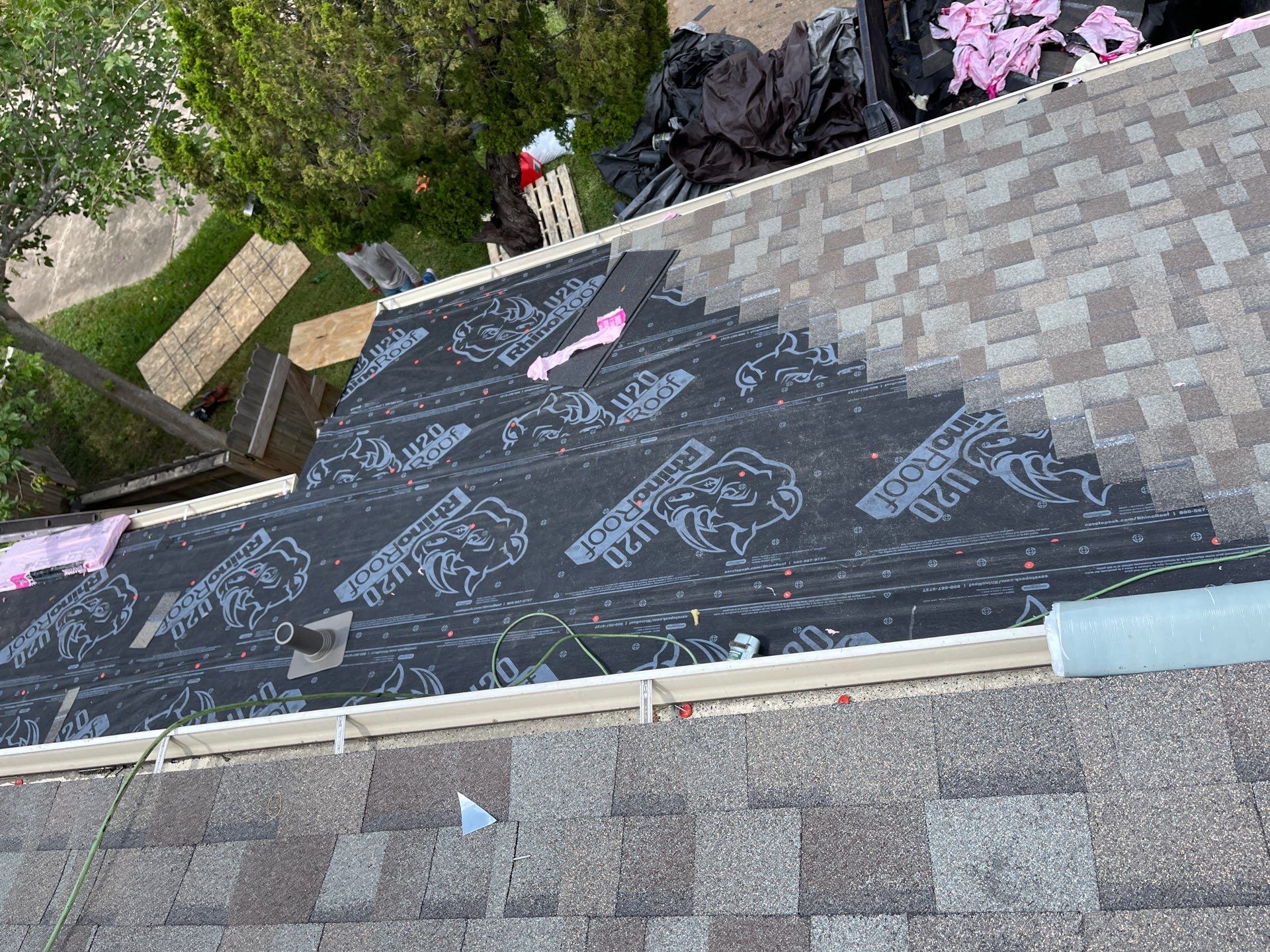 Residential Roofing Installation using Owen's Corning Duration (Lifetime) Shingles by Roof Repair Company