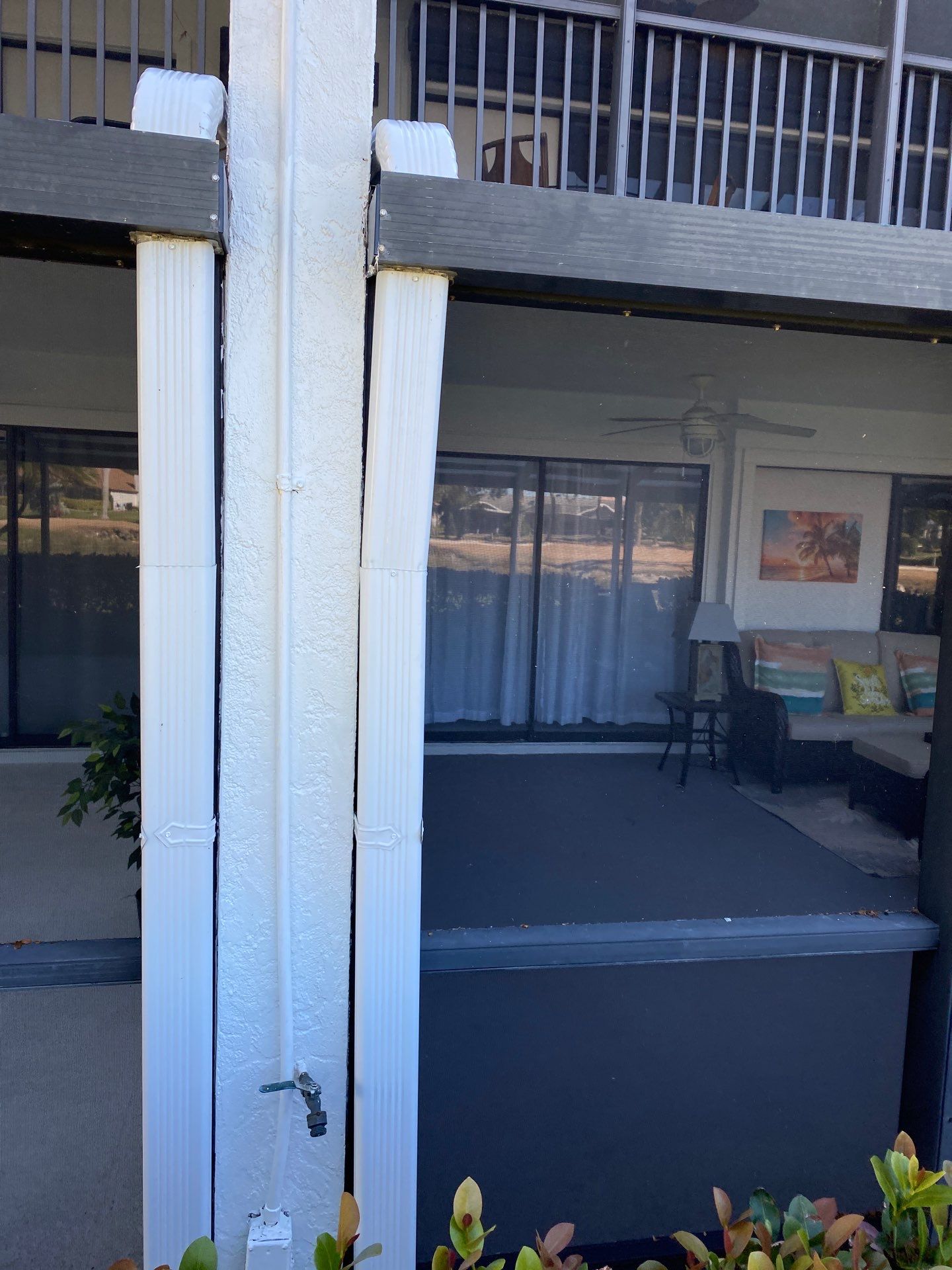 Gutter cleaning all buildings are the same for 6 units in Fort Myers FL by Gutter Professors