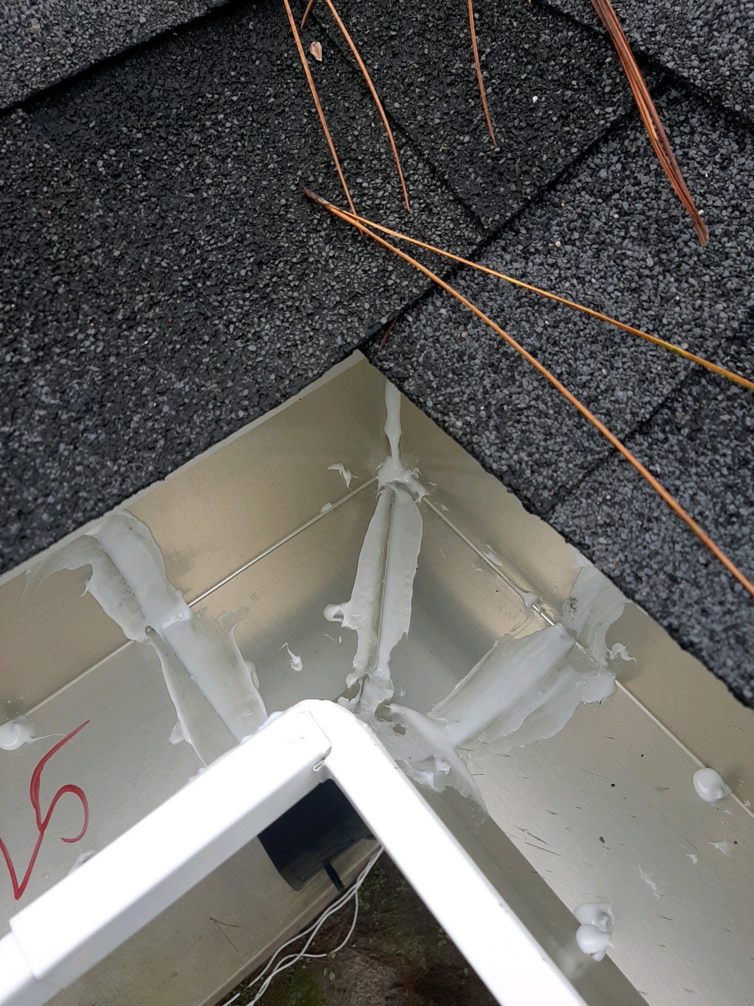 Gutter Installation using White K-Style Seamless Gutters by Gutter Professors