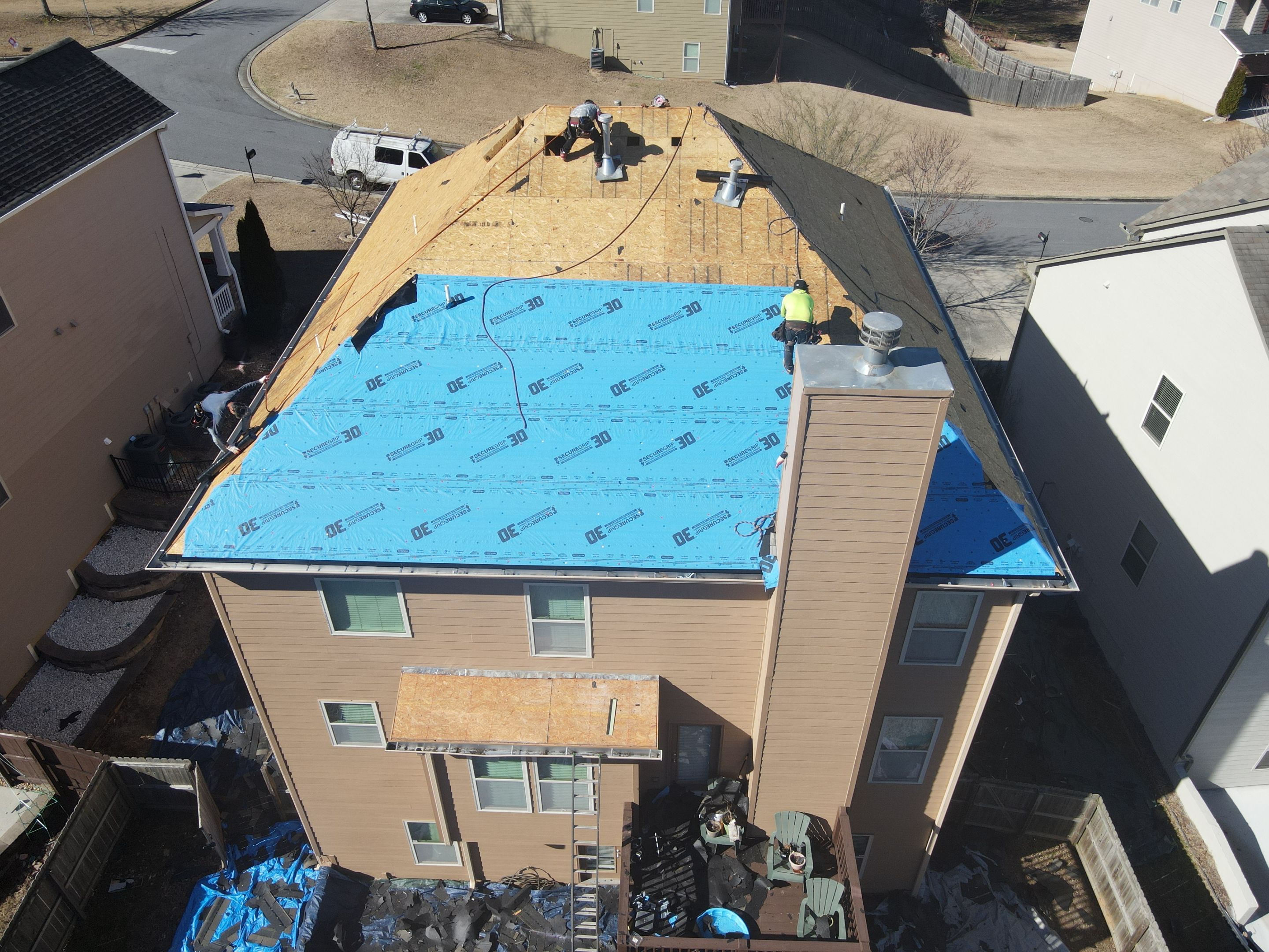 Residential Roofing Installation using Owens Corning by Inspector Roofing and Restoration