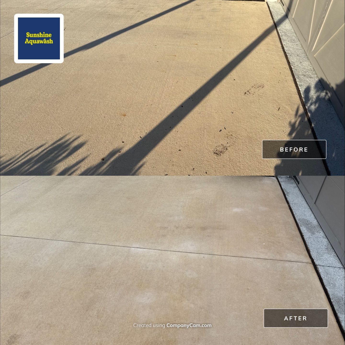 Rust Stain Removal from Concrete Driveway and Pavers in Park East at Azario | Lakewood Ranch, FL by Sunshine AquaWash
