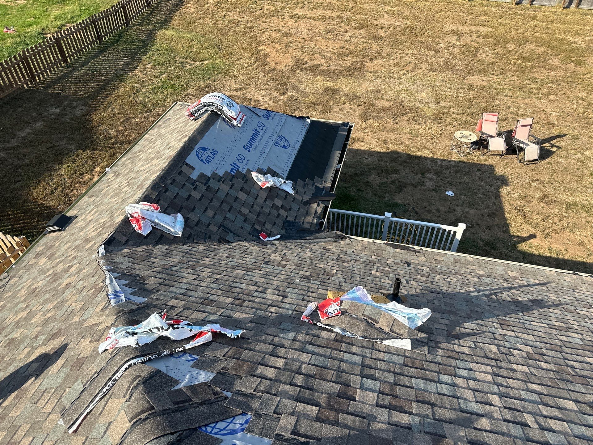 Residential Roofing + Downspouts & Gutter Guards Install  by Titan Commercial & Residential Roofing 