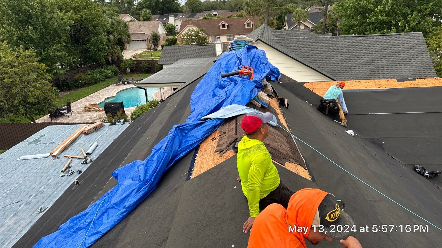 Asphalt Architectural Shingle Roof Replacement and Solar Integration in Longwood by Fortified Roofing Solutions Corp.