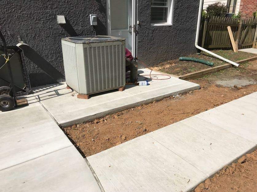 Exterior Repair using Concrete Pad/ walkway by Alpha Design Services