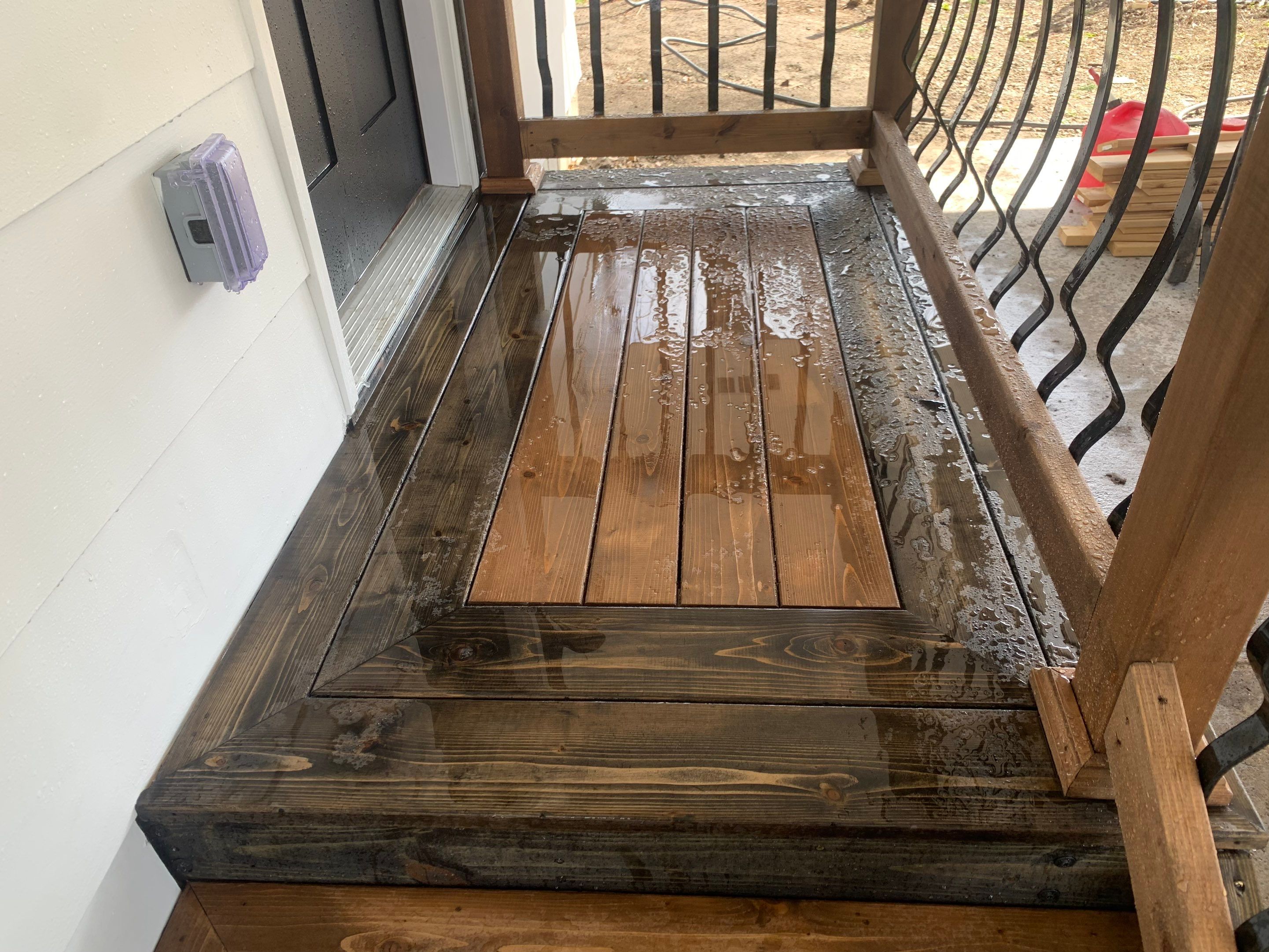Deck re stained  by Cutting edge painting 