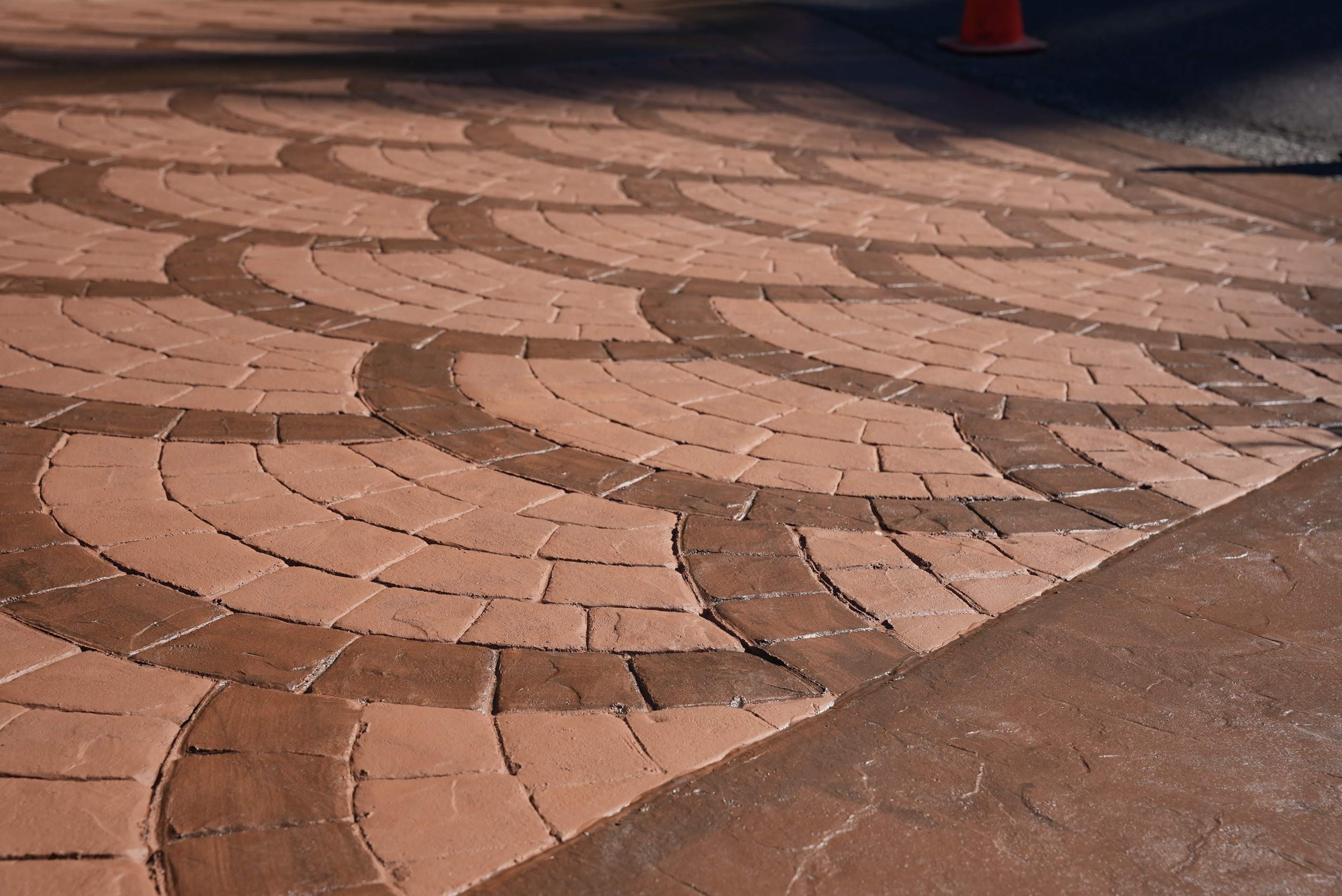 Mehta | Tiled Driveway with Sealer & Retaining Wall  by Jireh Asphalt & Concrete Inc 