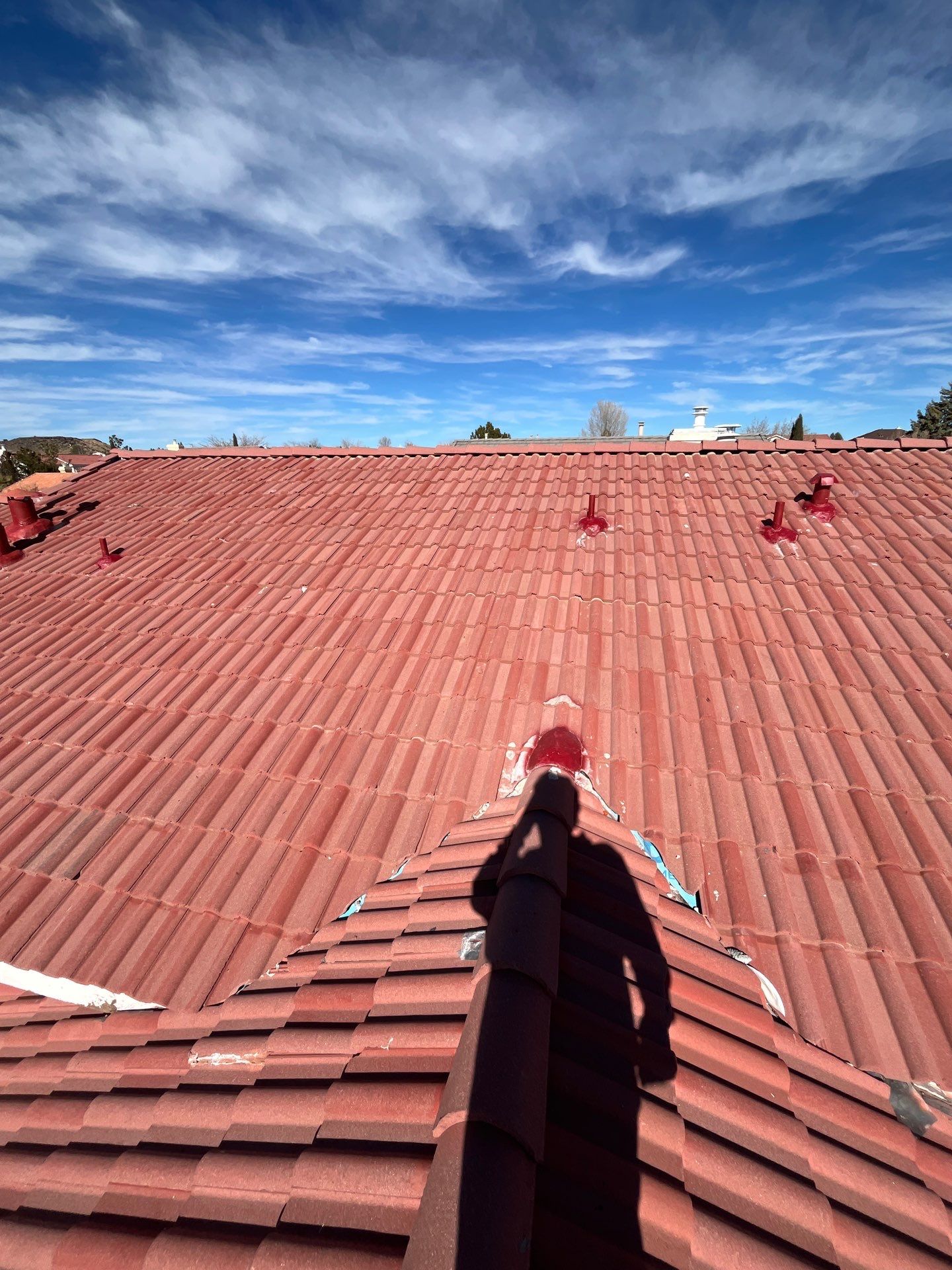 Spanish Red Concrete Tile by Reimagine Roofing