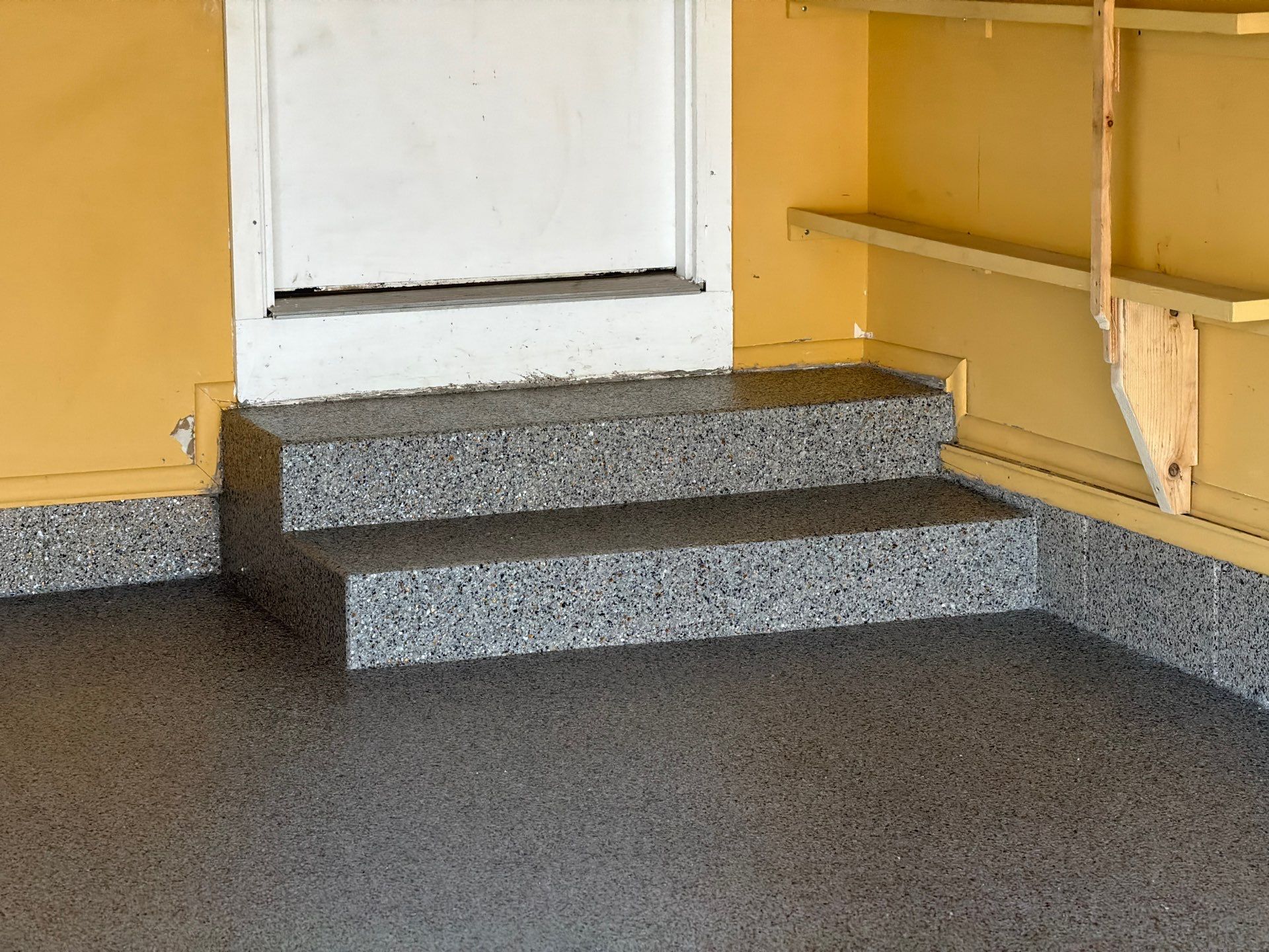Vintage Goldmine Garage Coating by NG Masonry & Construction LLC