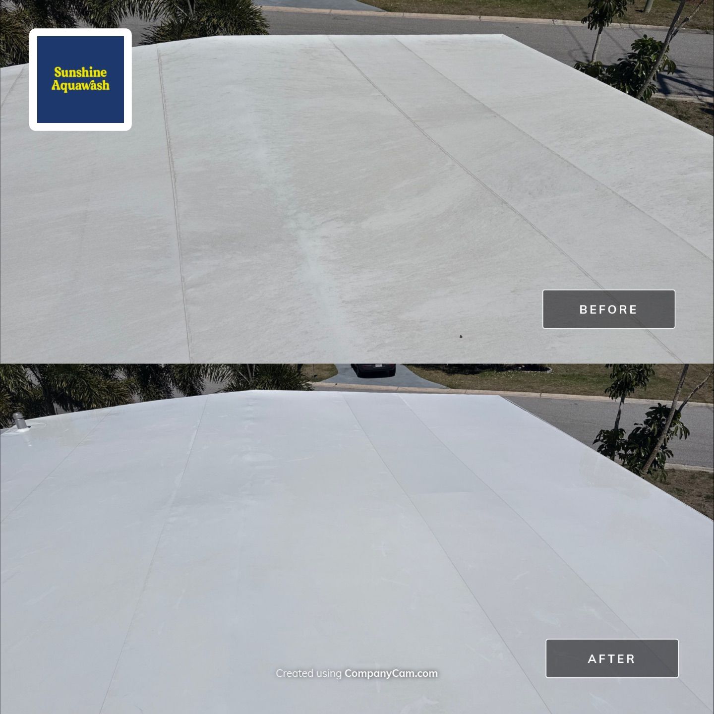 TPO Roof Cleaning – Tri-Par Estates, Sarasota, FL (5-Star Review) by Sunshine AquaWash