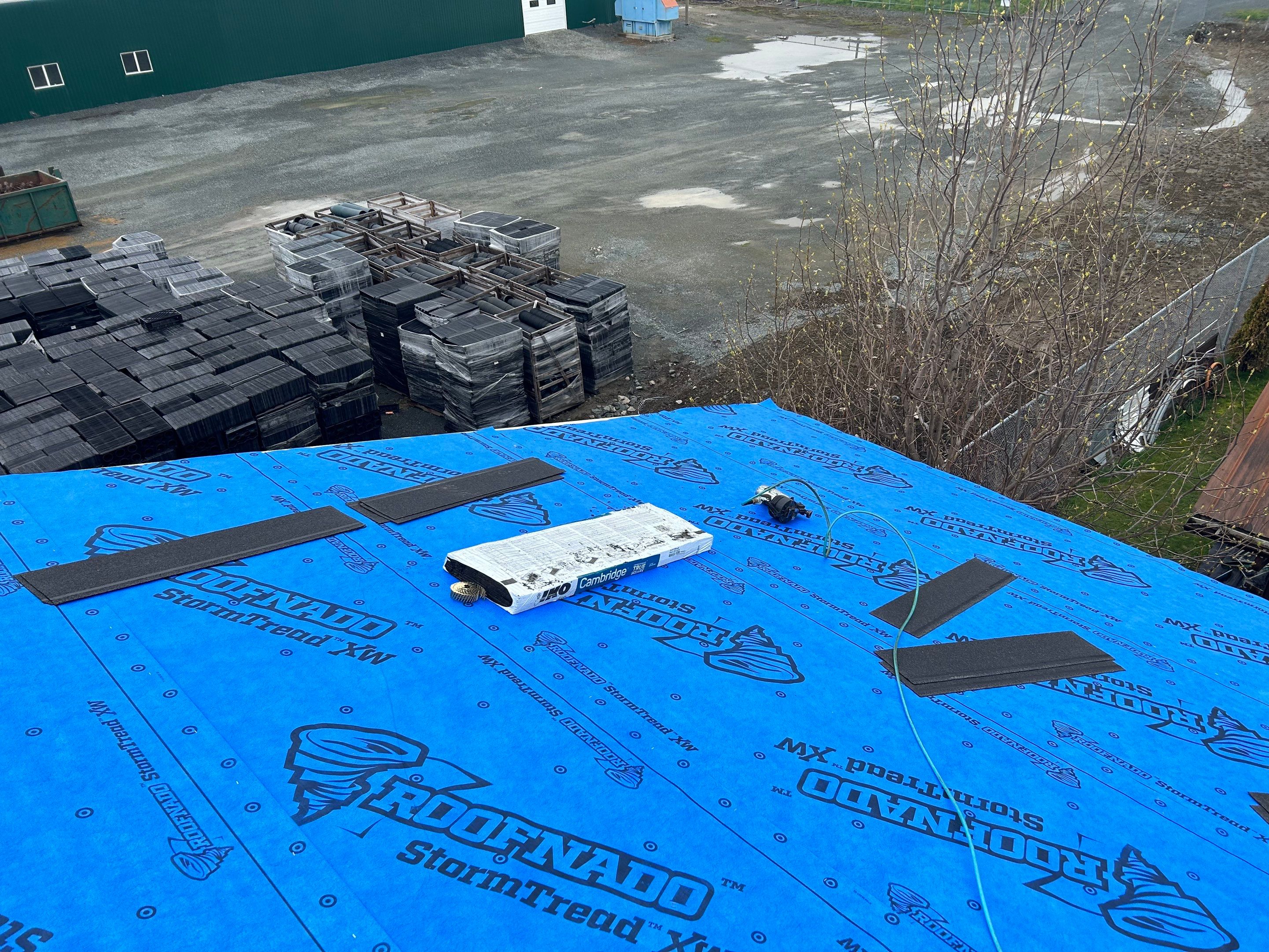 Residential Roofing Installation using IKO Dual Black Biltmore by Top Notch Roofing Inc