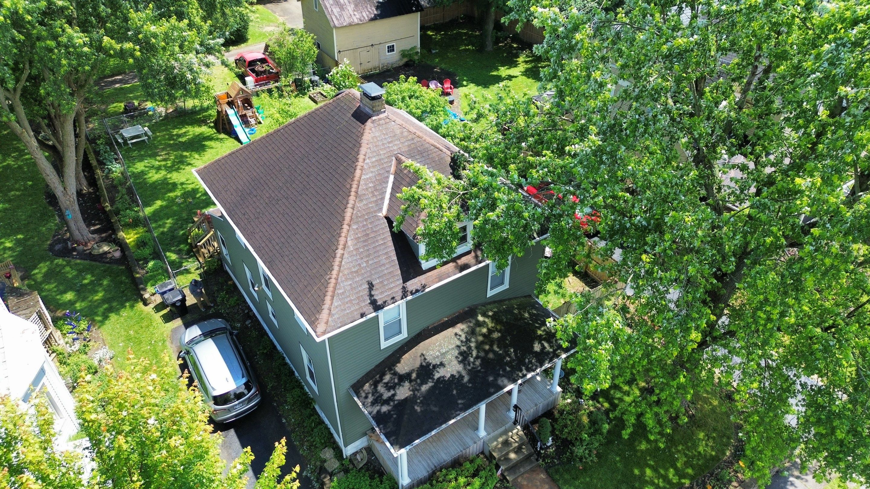 Residential Roofing Installation using Timberline UHDZ Shingles - Appalachian Sky by RoofX 
