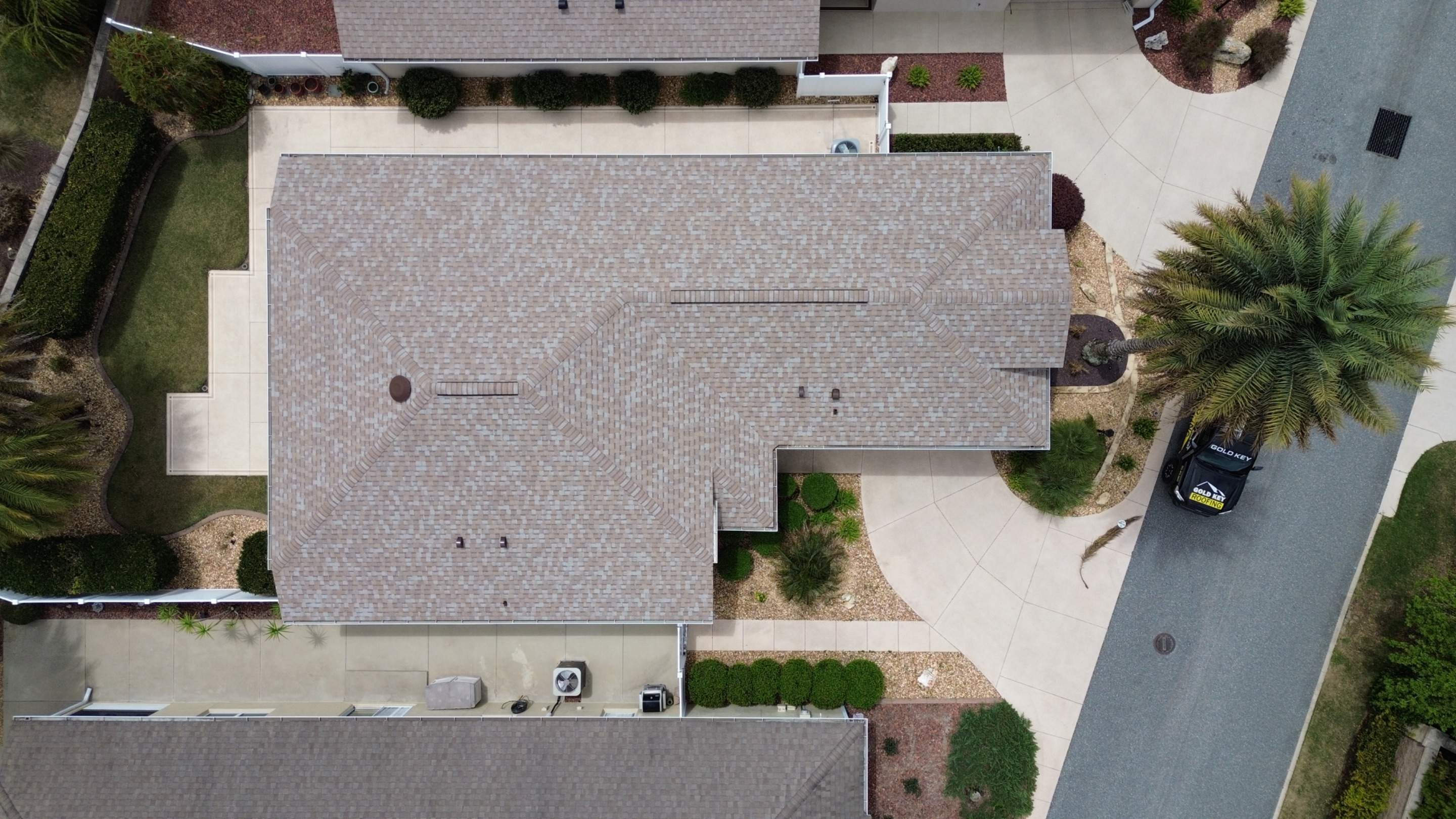 Drone pictures in The Villages  by Gold Key Roofing