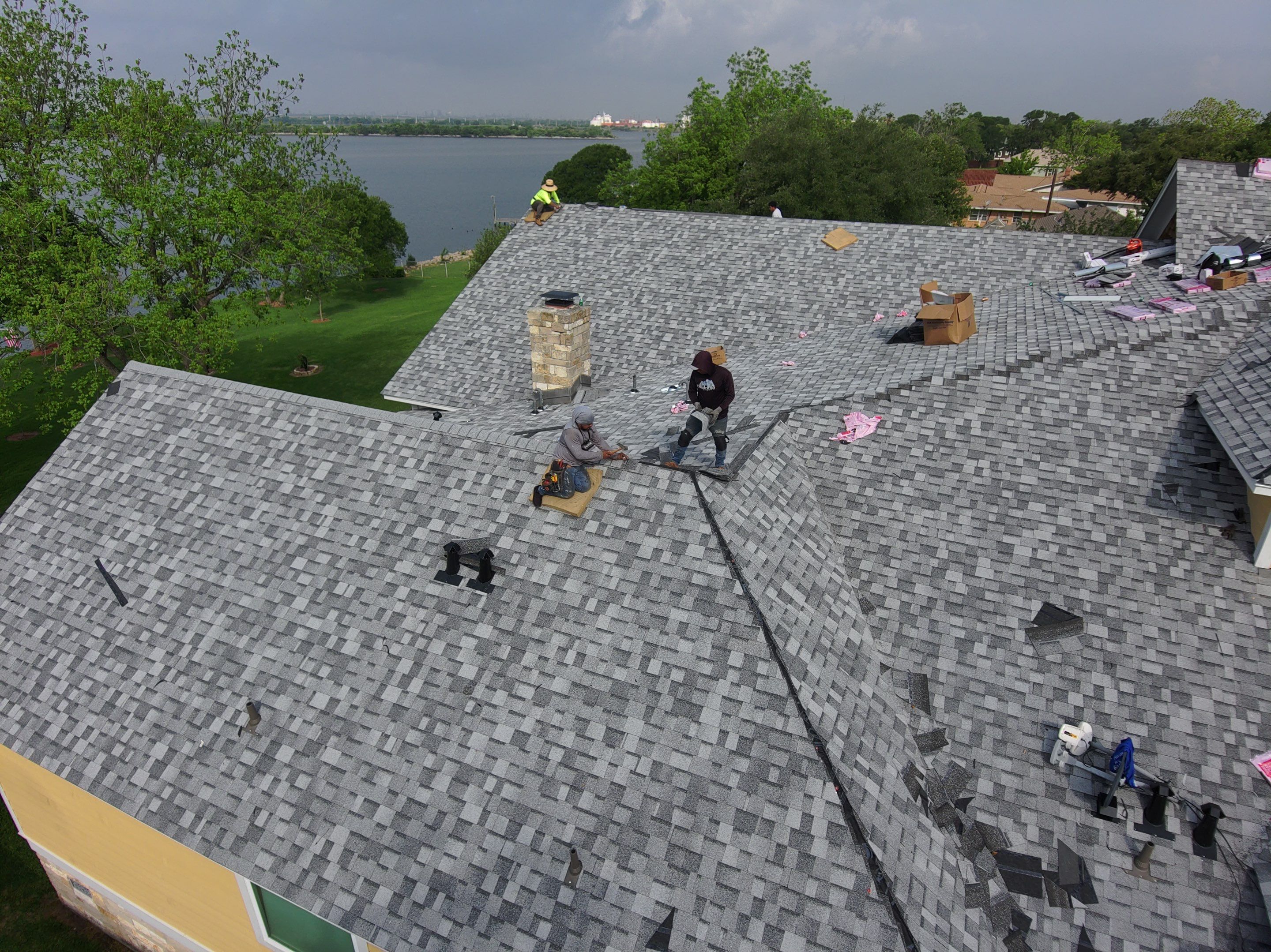 Residential Roofing Installation using Owen's Corning Duration (Lifetime) Shingles by Roof Repair Company