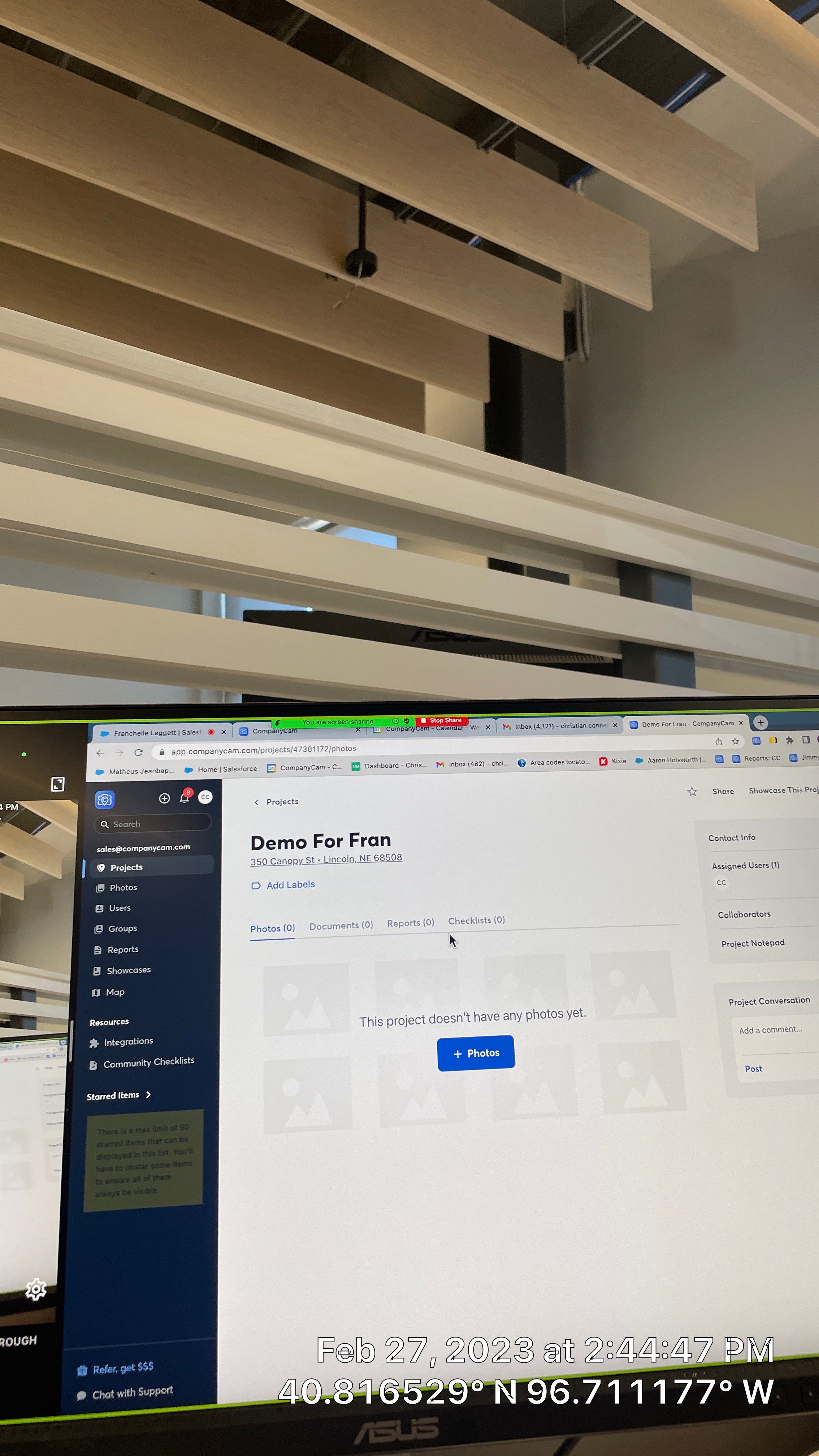 Basement Remodel using Paint by CompanyCam Sales Demo