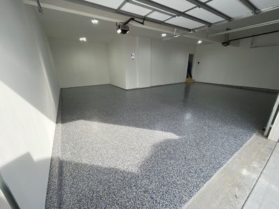 Doug M. transformed his garage with our Banner Blue Floor