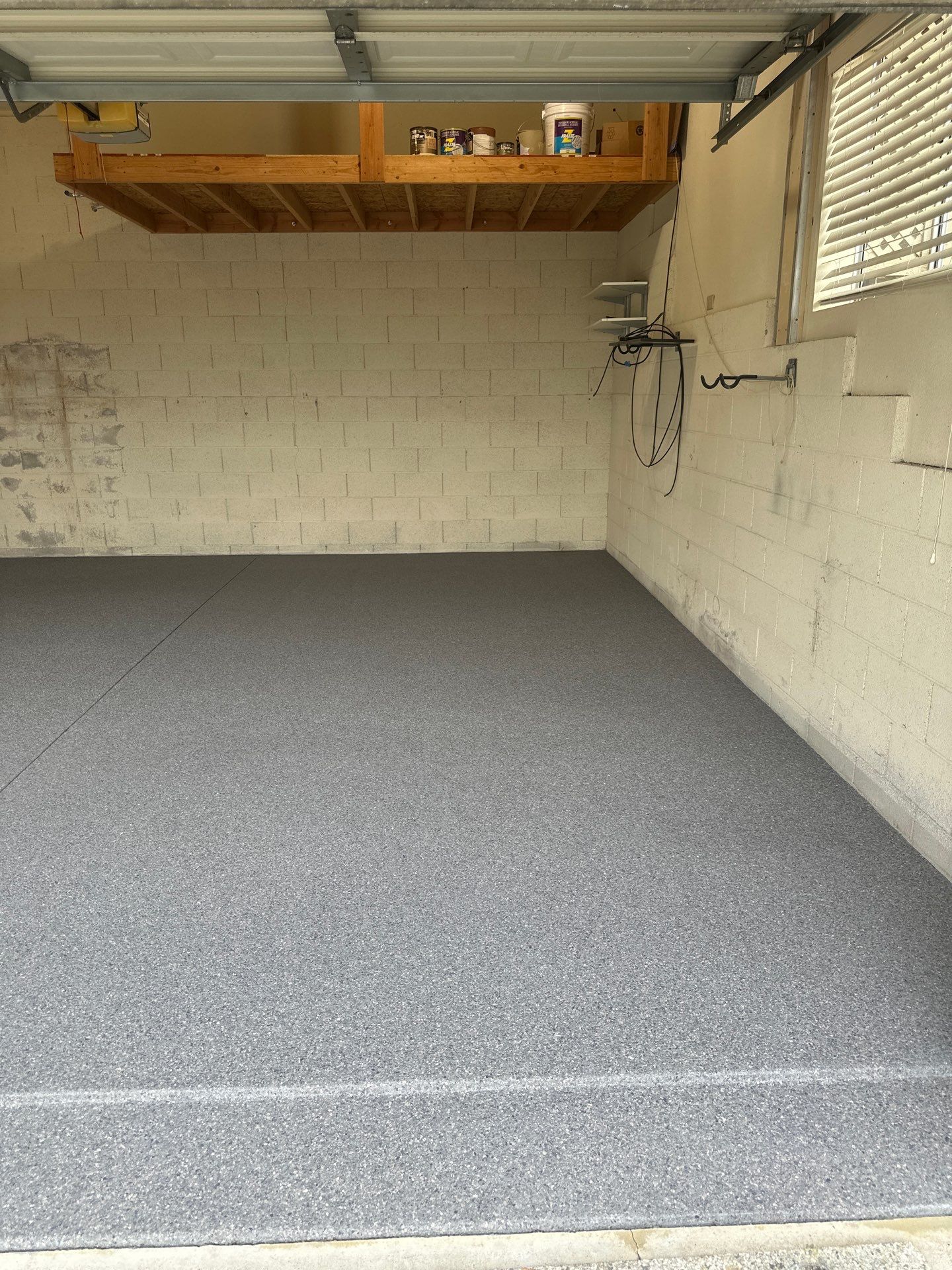 Polyurea Garage Floor Coating with Dolerite Chips in Morro Bay by MGP Coatings