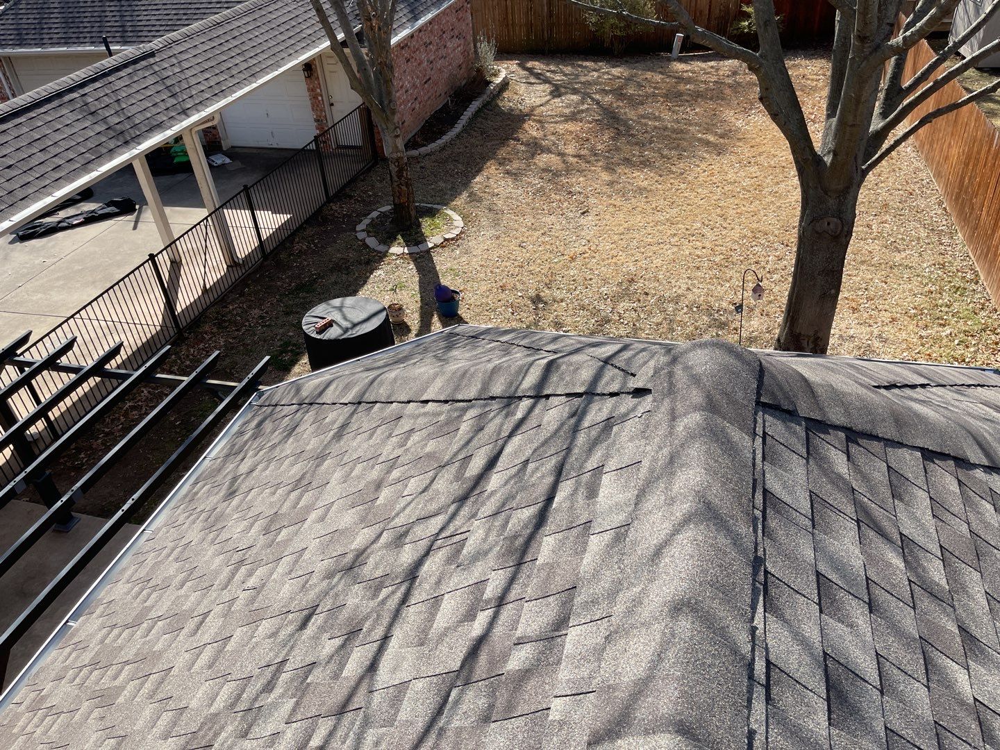 Major storm damage required full roof replacement along with other exterior repairs by First United Roofing & Construction