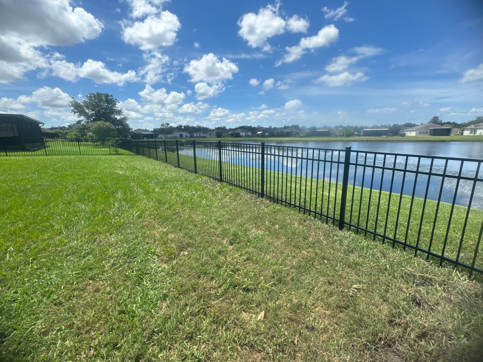 Aluminum Fence Installation using 3 Rail Aluminum Fence by Asap fence and gates, LLC