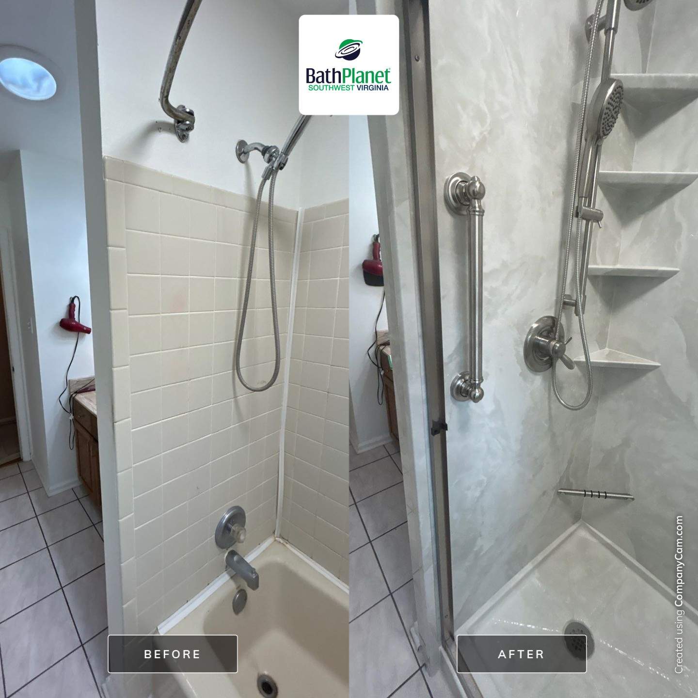 Tub to Shower by BathPlanet SW Virginia