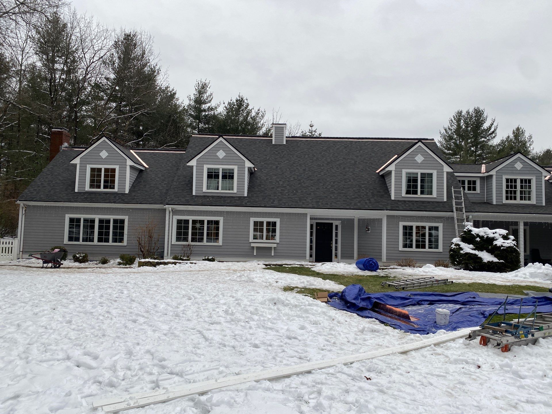Carlisle Roofing Installation using Owens Corning Shingles and Copper by Mighty Dog Roofing of Greater Middlesex County
