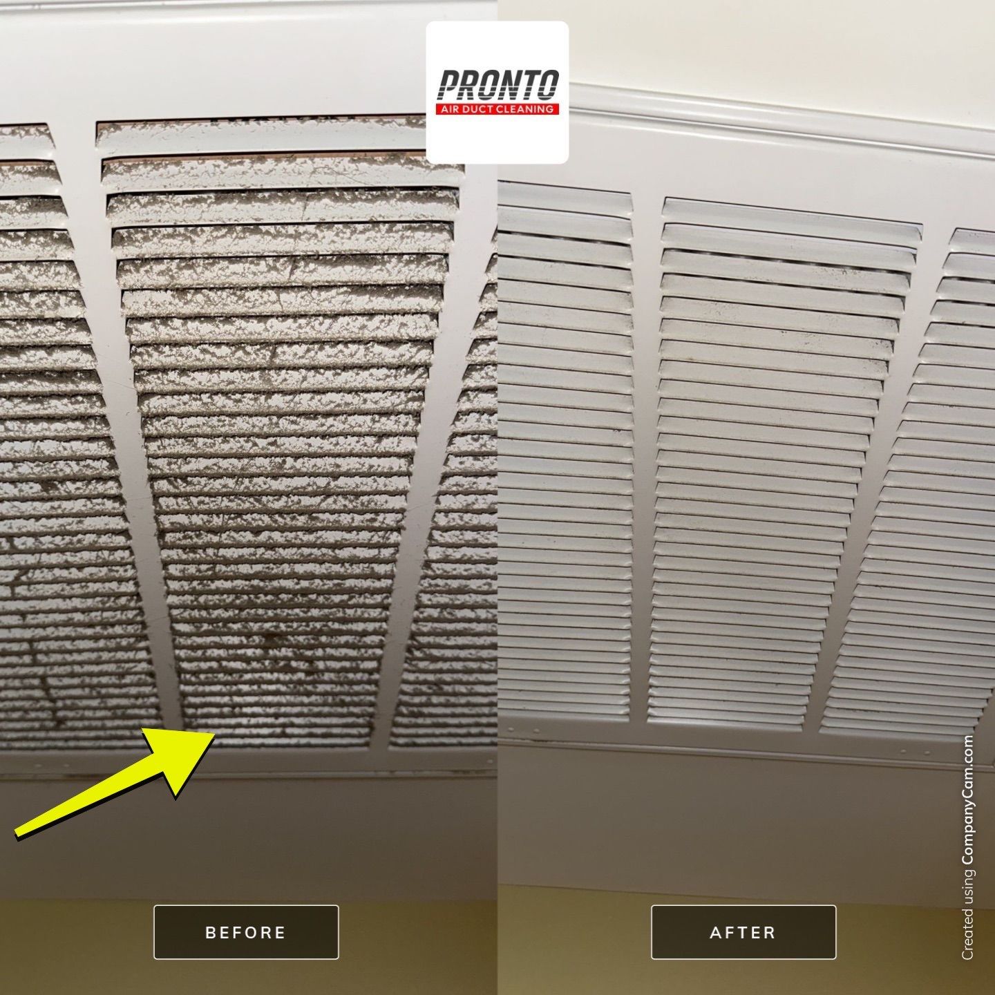 Air duct cleaning using Hypervac by Pronto Air Duct Cleaning
