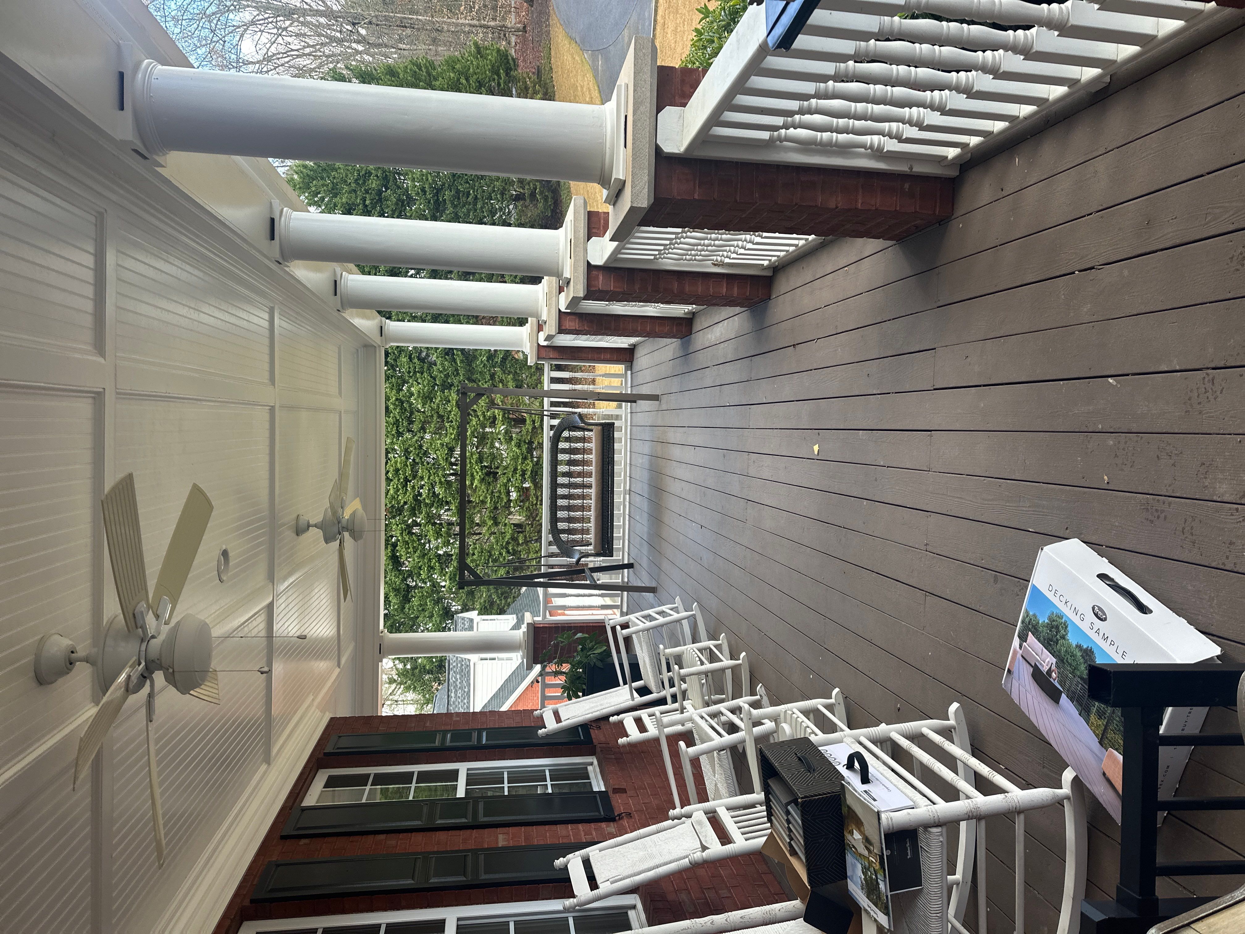 Lawrenceville, GA Deck Resurface using Deckorators Voyage Series with Timbertech LED Riser Lights by Nelson Exteriors