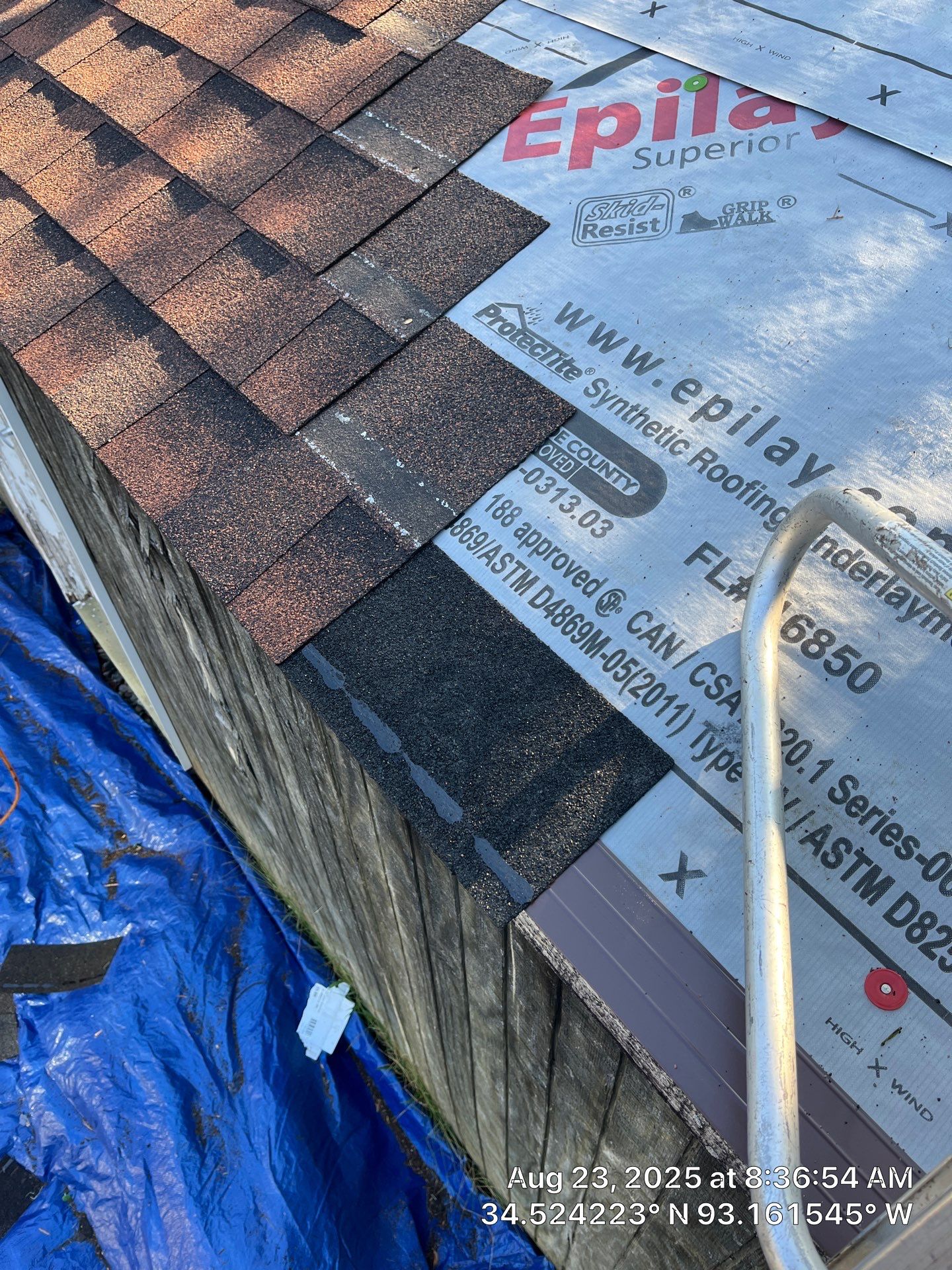 GAF Timberline HDZ Roof Replacement and Decking Repair in Hot Springs by Temple Roofing and Exteriors