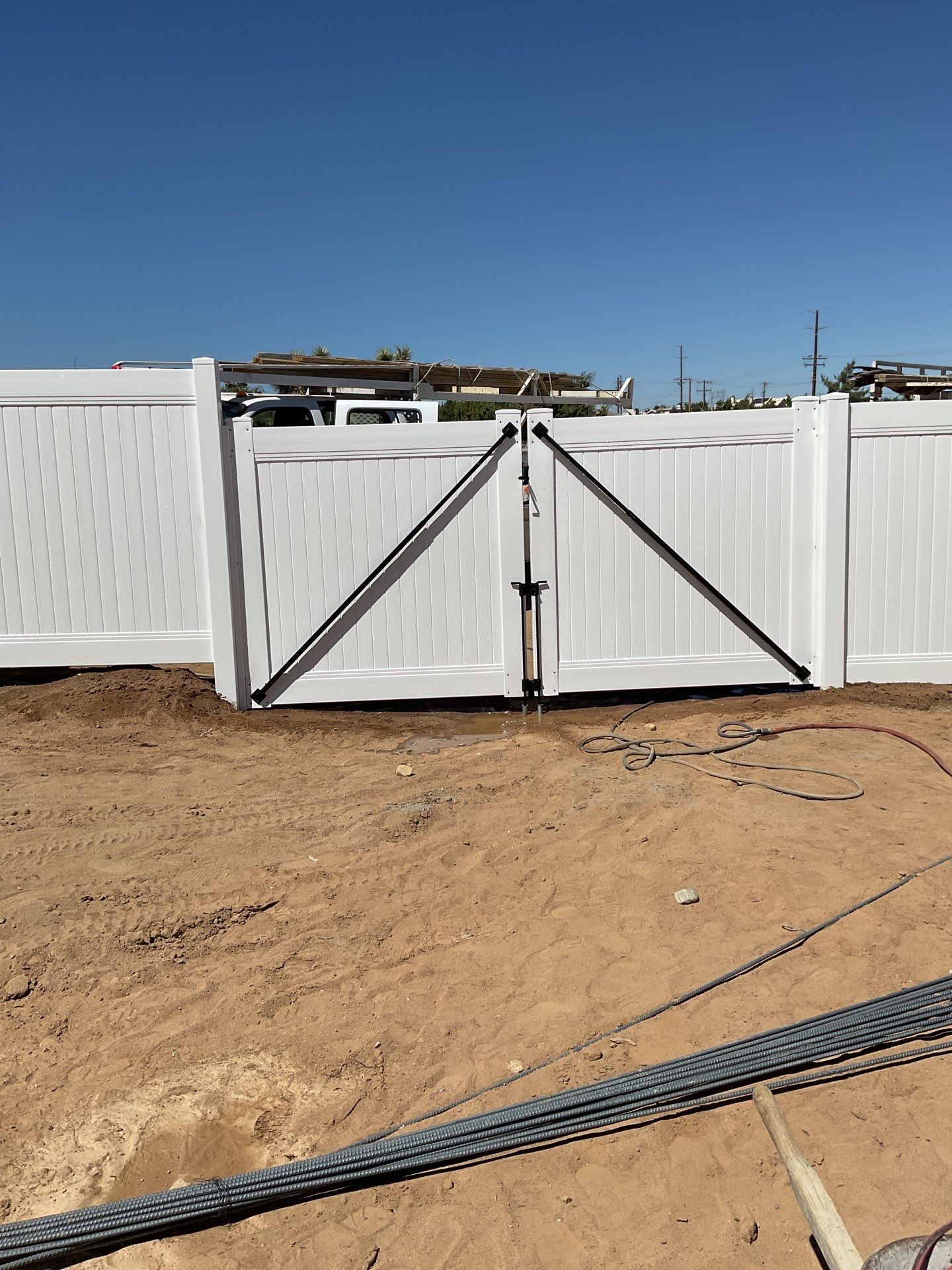 Fence Installation using Vinyl by Fence Guys Inc. 