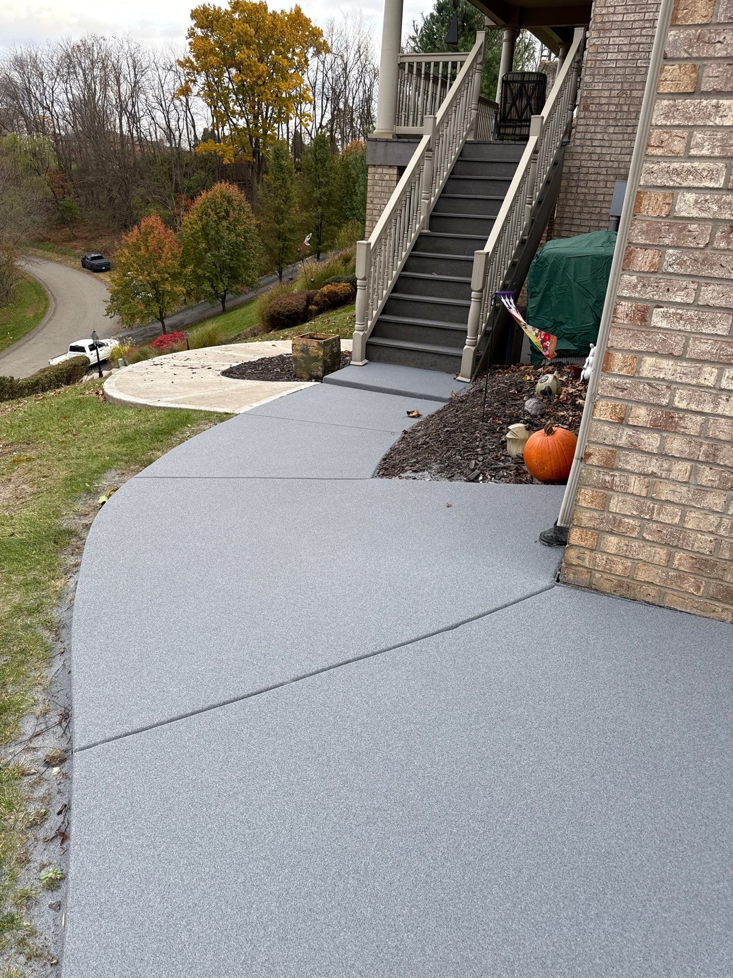 Steep Driveway Project in Sarver by Floors in a Day, Inc