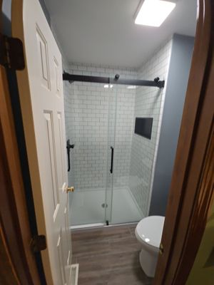 Shower Replacement and Tile Floor